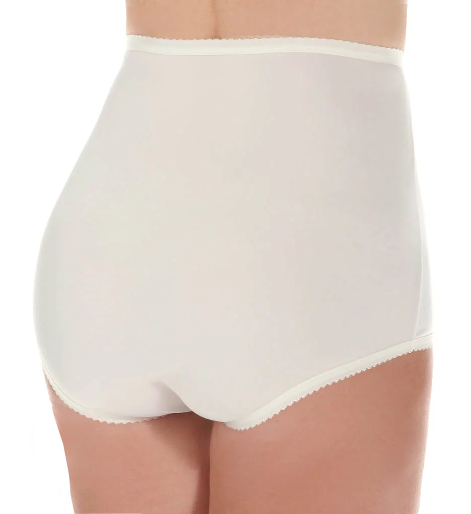 Women's Shadowline 17017 Nylon Classics Full Brief Panty (White 7)
