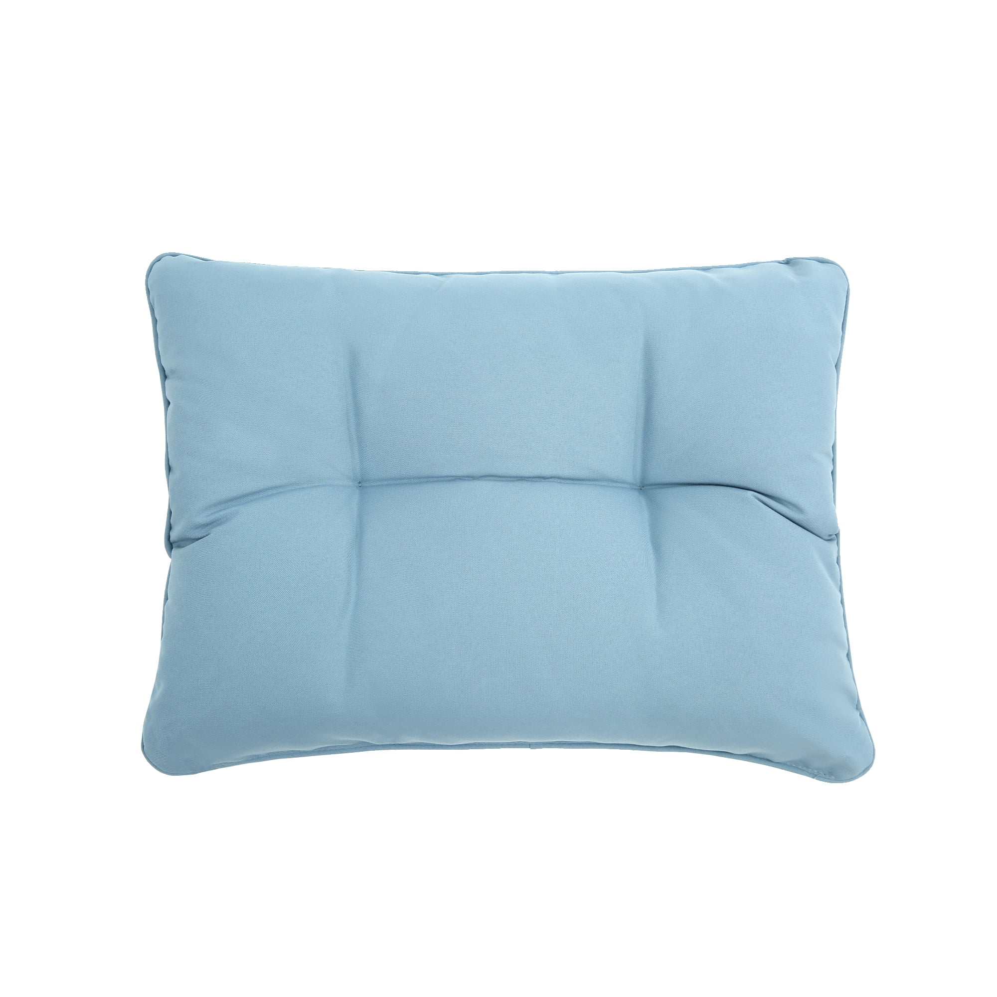 Highsound Outdoor Rocking Chairs Set of 2 with Side Table, 3 Piece Wicker Patio Bistro Set with Premium Fabric Cushions Outdoor Furniture (Brown Wicker Chair & Blue Cushion)