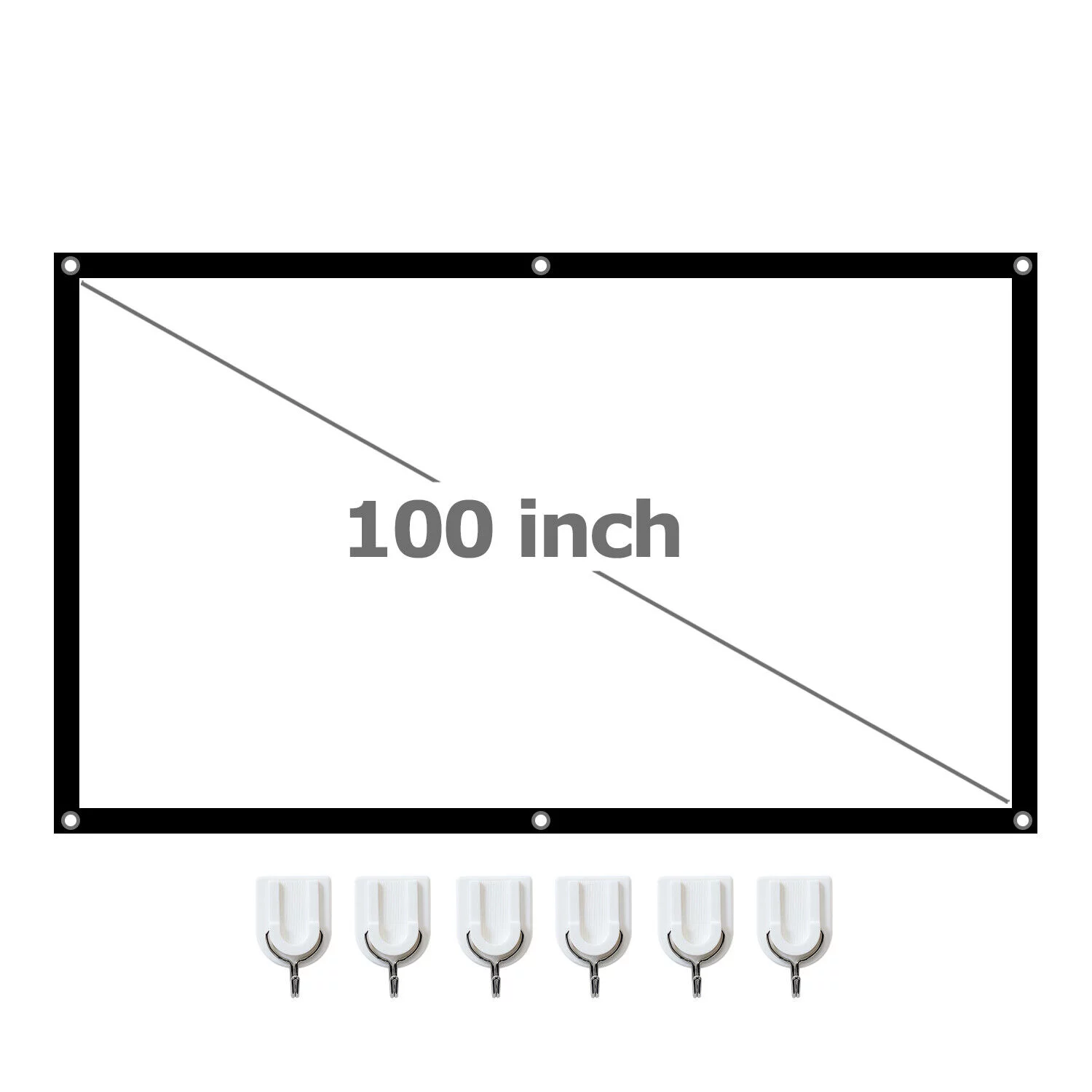 Portable Foldable Projector Screen 16:9 HD Outdoor Home Cinema Theater 3D Movie