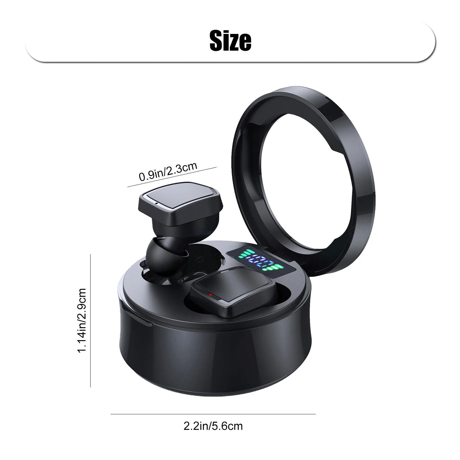 Bluetooth 5.0 Earbuds for iPhone Samsung Android Wireless Earphones Waterproof