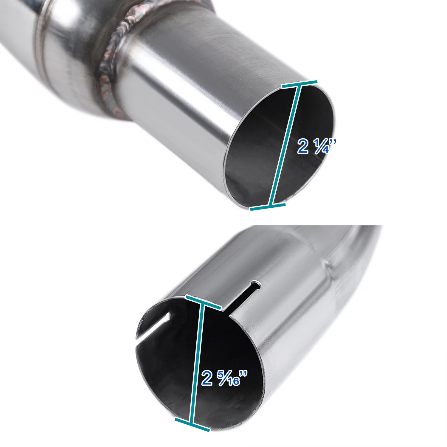 Spec-D Tuning Polished Stainless Steel Catback Exhaust System Compatible with 2016-2021 Honda Civic 1.5L Turbo