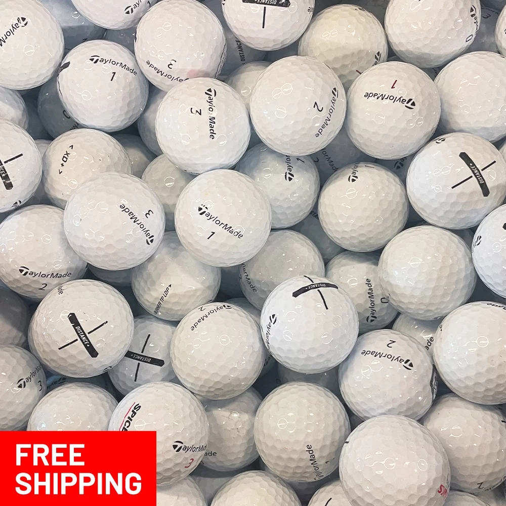 Pre-Owned 100 Taylormade AAA Recycled Golf Balls, White, by Mulligan Golf Balls