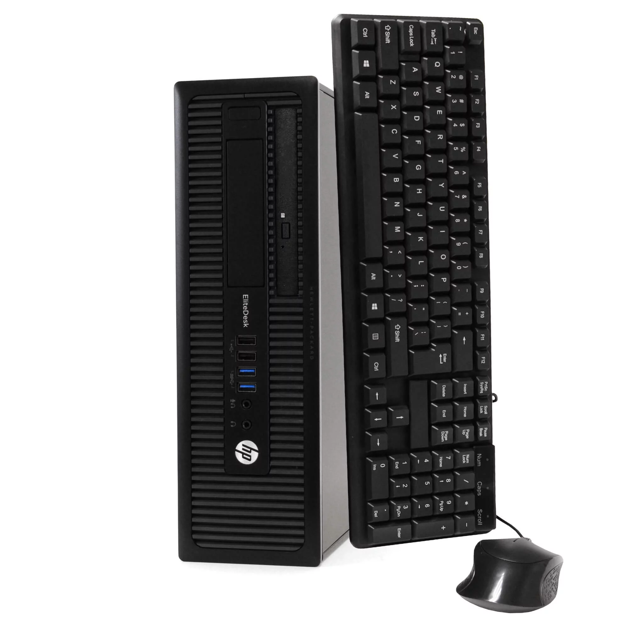 Restored HP EliteDesk 800G1 Desktop Computer, Intel Core i7, 16GB RAM, 512GB SSD, DVD-ROM, Windows 10 Home 64 Bit, Black (Refurbished)