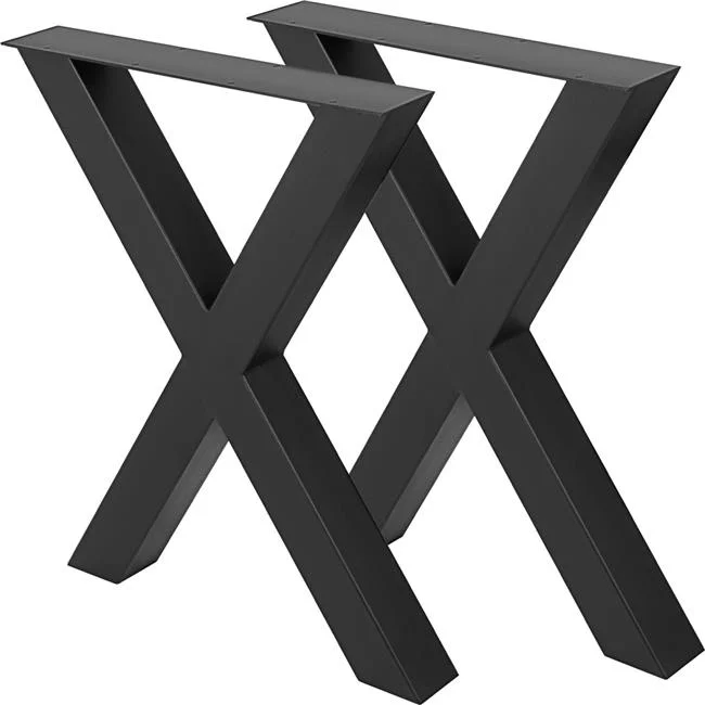 Vevor ZTHSCX720X600MM01V0 28 x 24 in. Dining Table Legs, Black - Set of 2