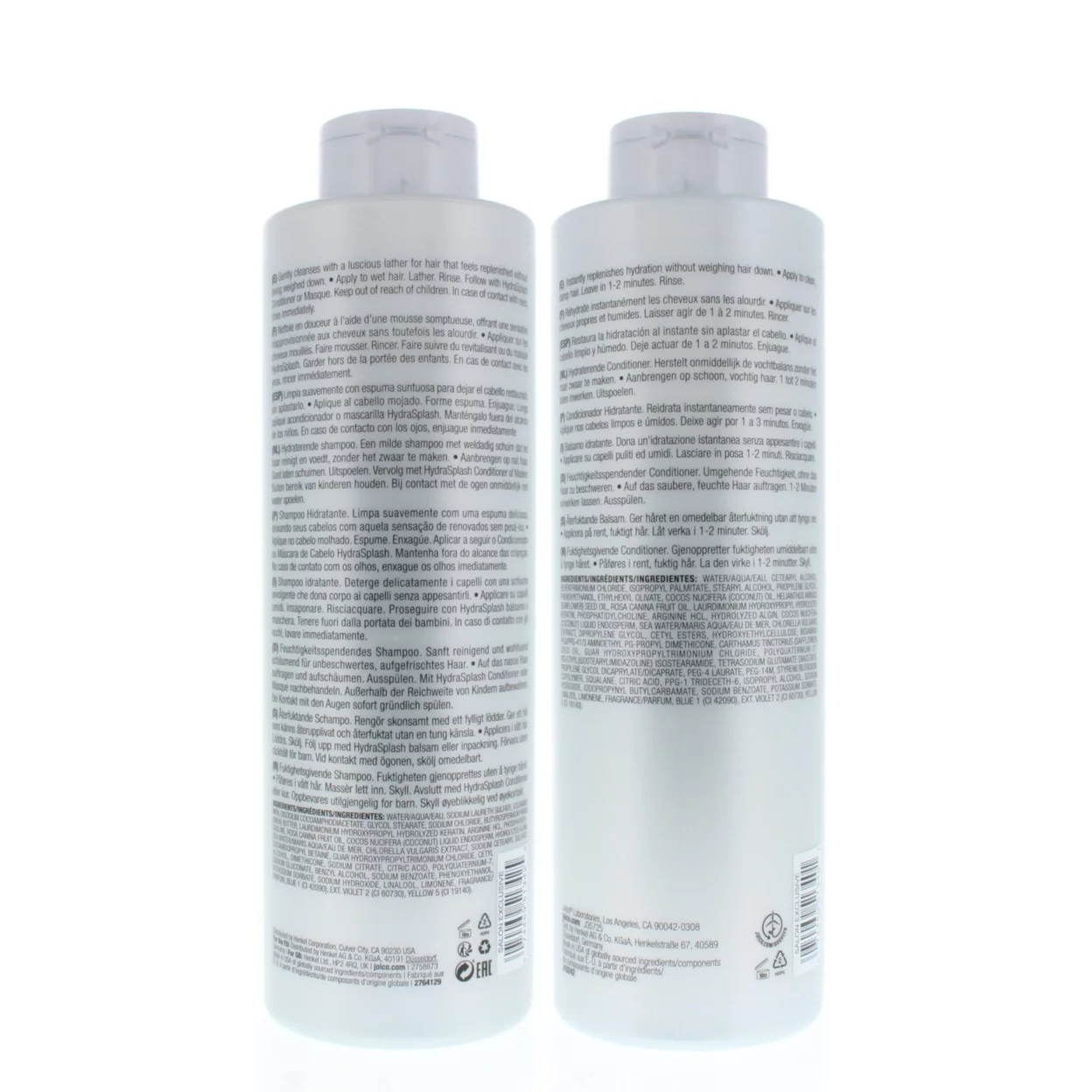 Joico Hydrasplash Hydrating Shampoo and Conditioner 33.8oz/1 Liter Duo