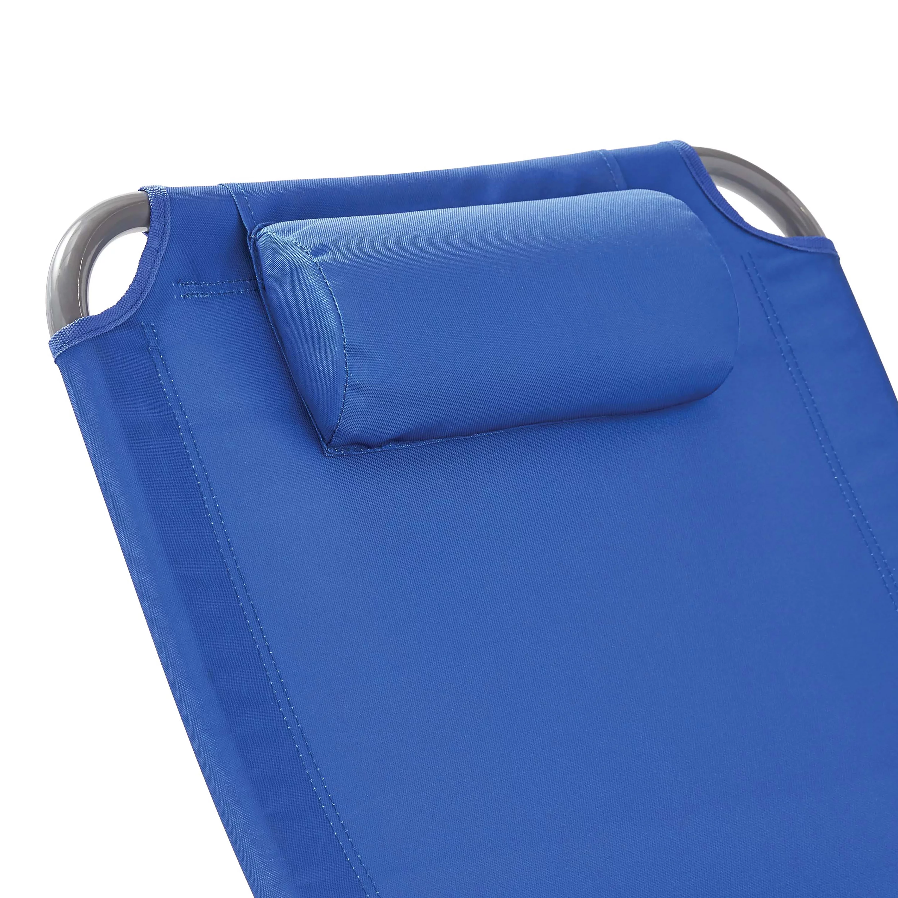 Mainstays Reclining Oversize Folding Beach Chair, Blue