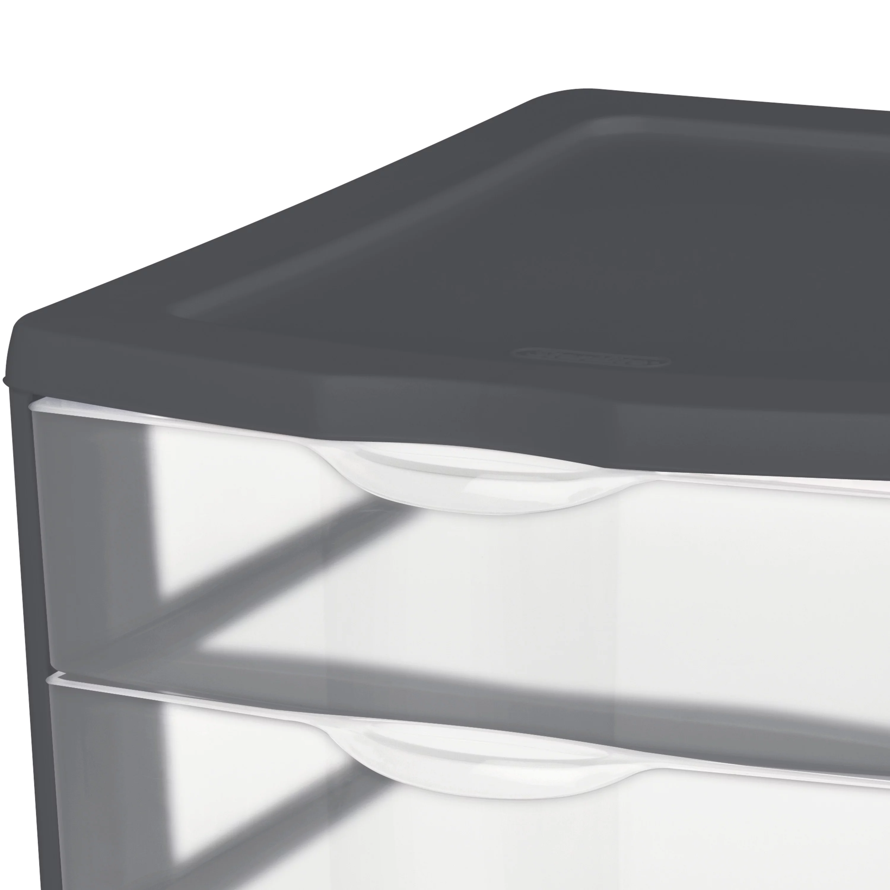 Sterilite 3 Drawer Unit Plastic, Gray Flannel, Set of 4