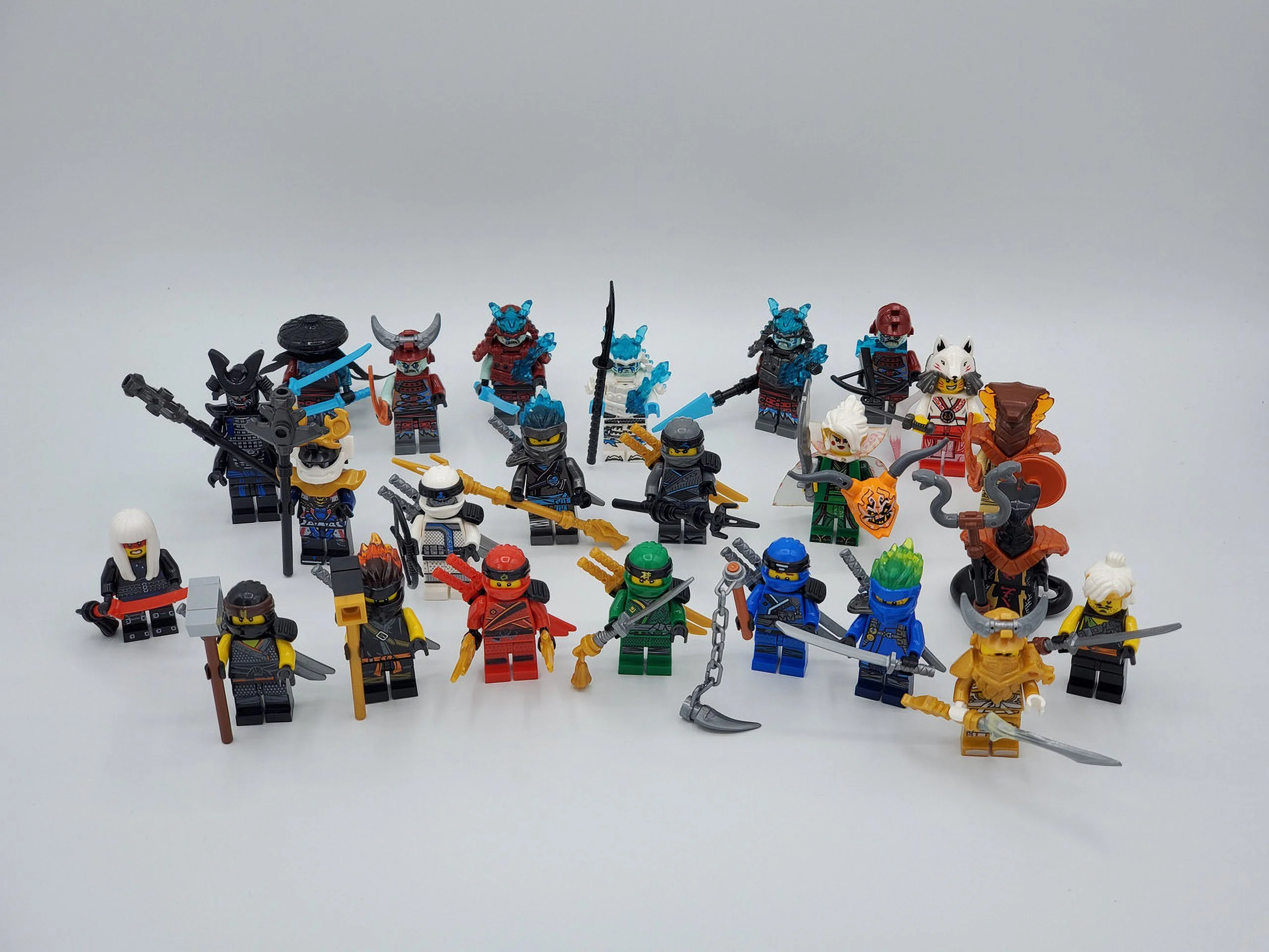 Ninjago Season 11 Blizzard Samurai Custom 24 Minifigures Set