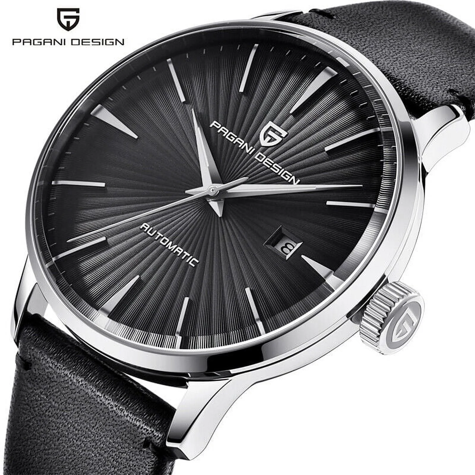 PAGANI DESIGN Luxury Mens Automatic Watches Genuine Leather Band Business Watch