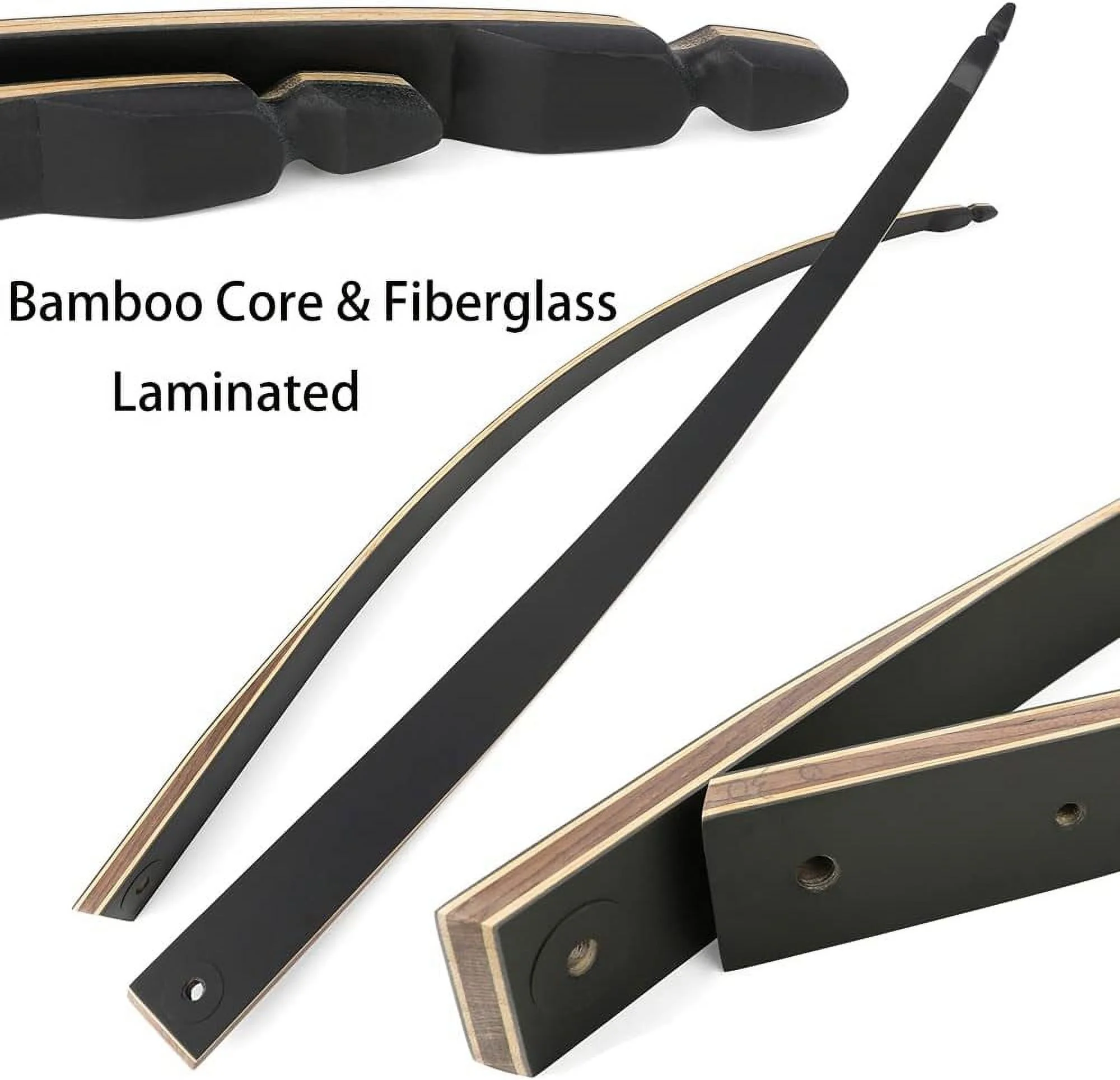 Black Hunter Takedown Longbow and Arrow Set American Hunting Longbow 60