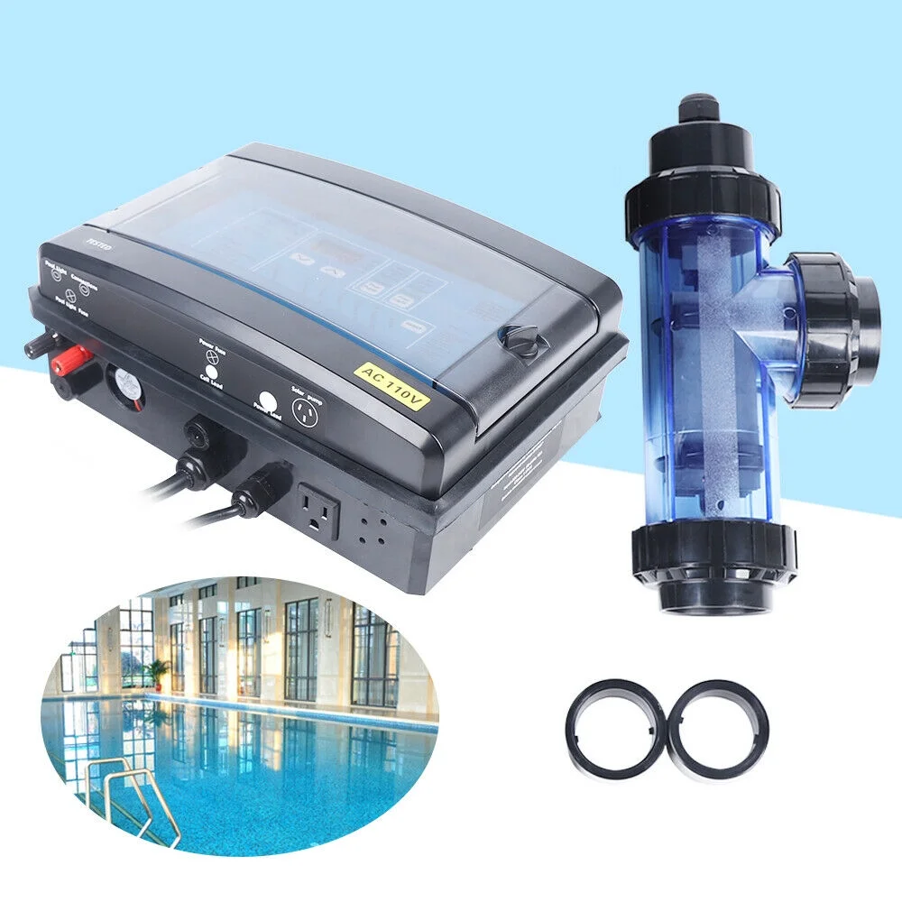 Mkyiongou Swimming Pool Salt Chlorine Generator System Chlorinator 65000L 65m³ 20G/H