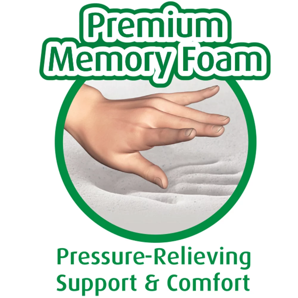 Cloudz Cool Gel Memory Foam Travel Neck Pillow - Blue