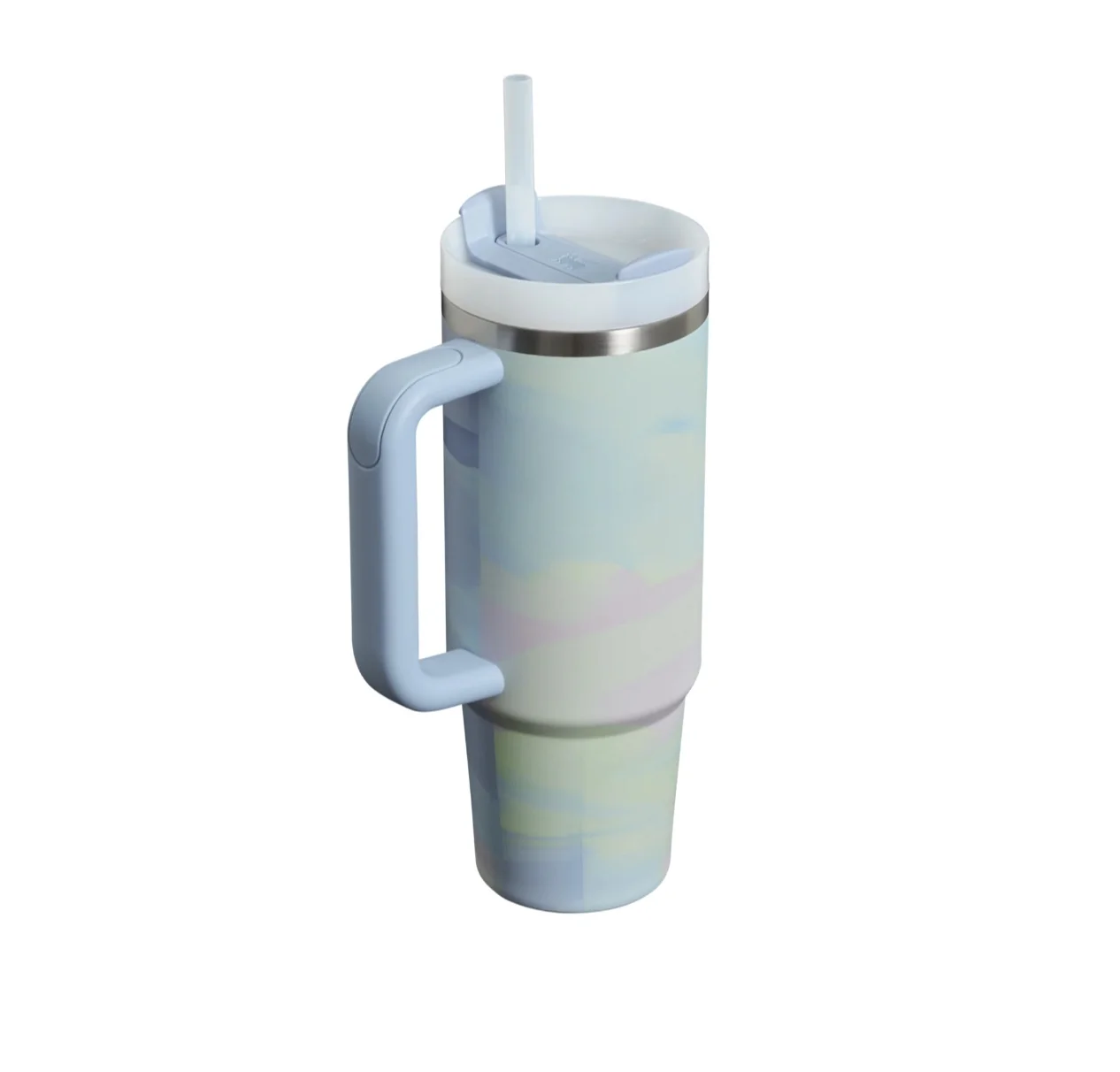 THE CLEAN SLATE QUENCHER H2.0 FLOWSTATE™ TUMBLER | 40 OZ | Cool Serene Brushstroke