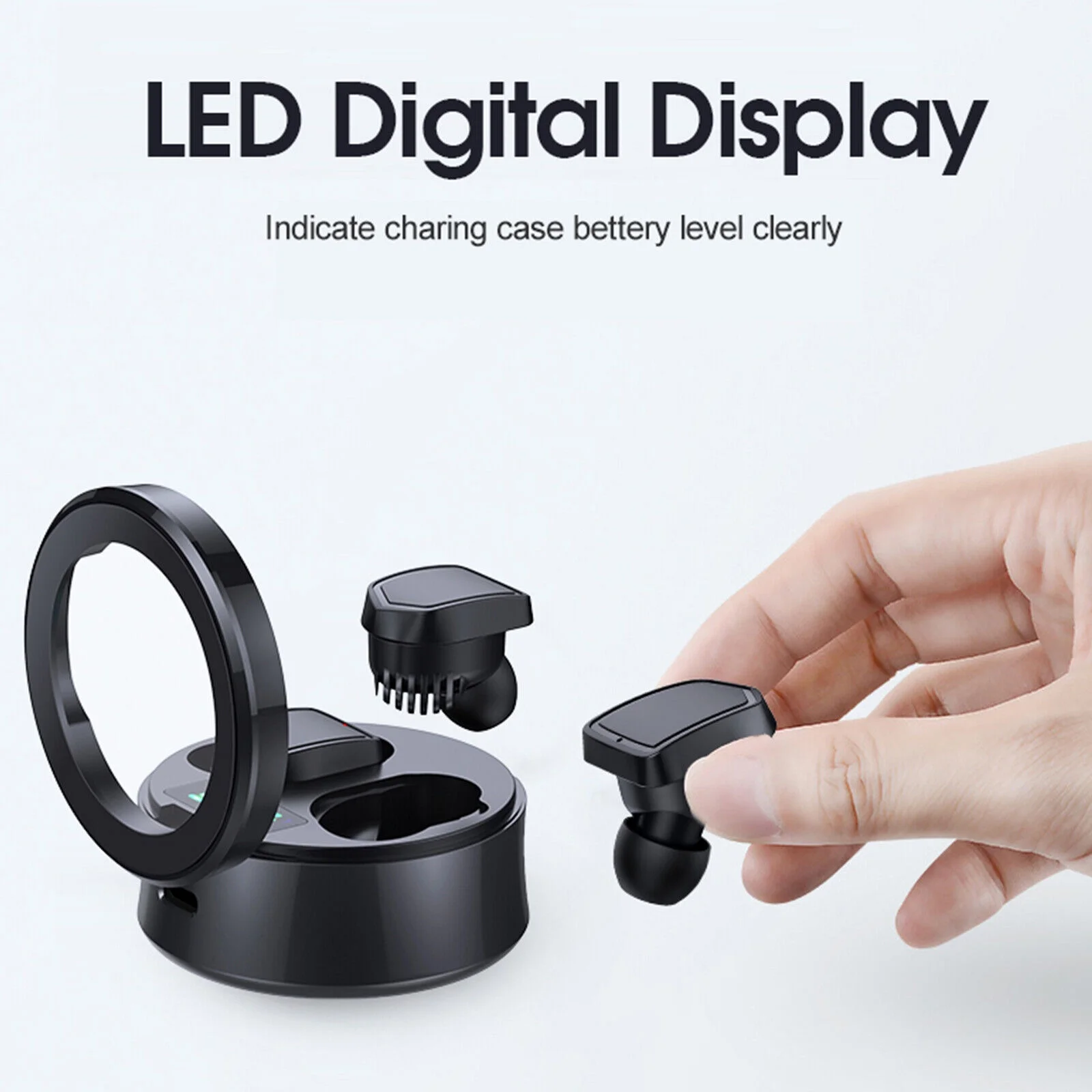 Bluetooth 5.0 Earbuds for iPhone Samsung Android Wireless Earphones Waterproof