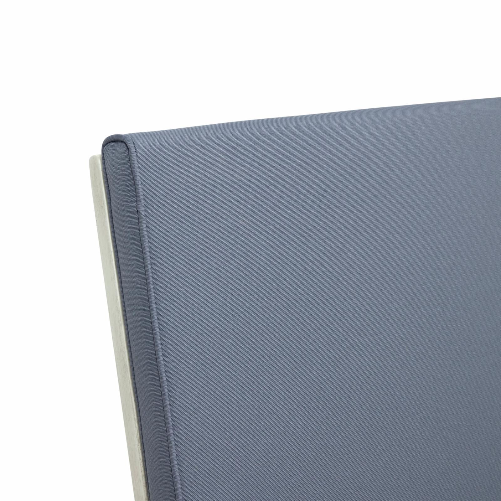 Rodrick Outdoor Acacia Wood Rocking Chair with Cushion - Brown and Cream