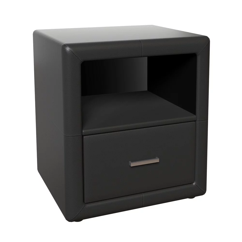 Boyd Sleep Lombardi Upholstered Faux Leather Nightstand