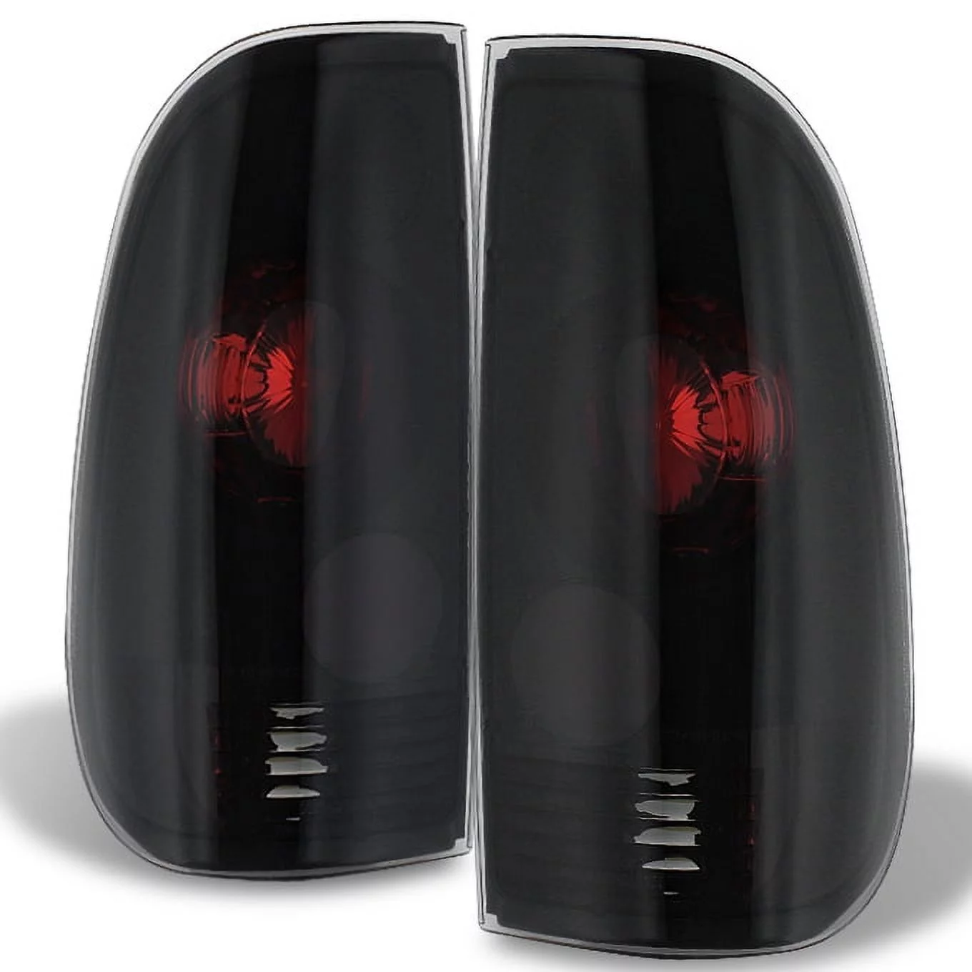 AKKON - Black Smoked For 1997-2003 F150 99-07 F250 F350 F450 F550 Superduty Styleside Model Pickup Tail Lights Brake Lamps