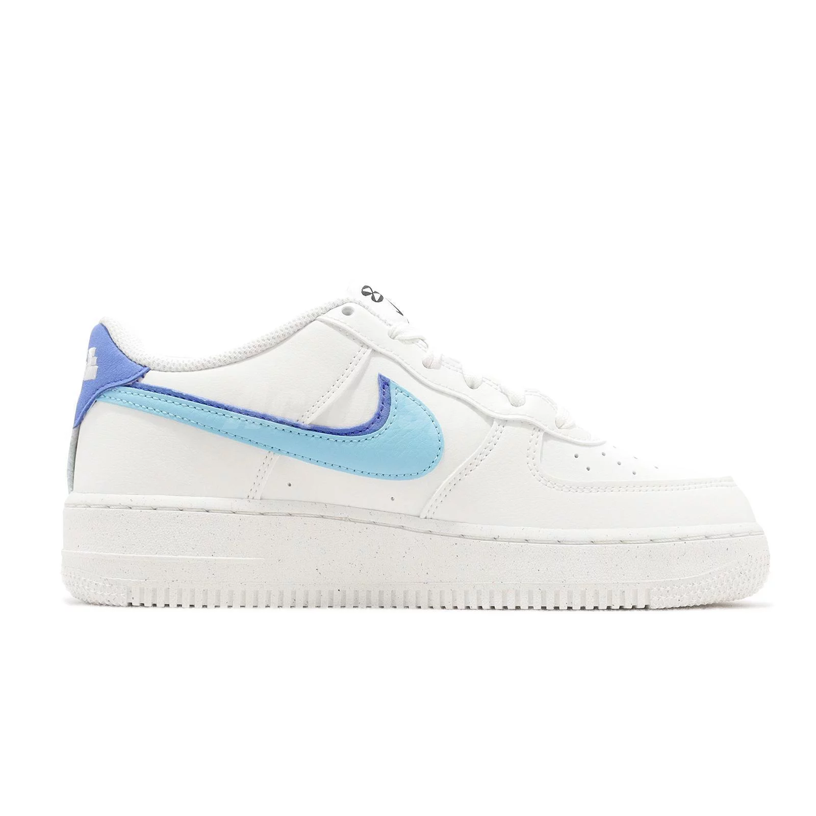 Big Kid's Nike Air Force 1 LV8 Sail/Blue Chill-Medium Blue (DQ0359 100) - 5