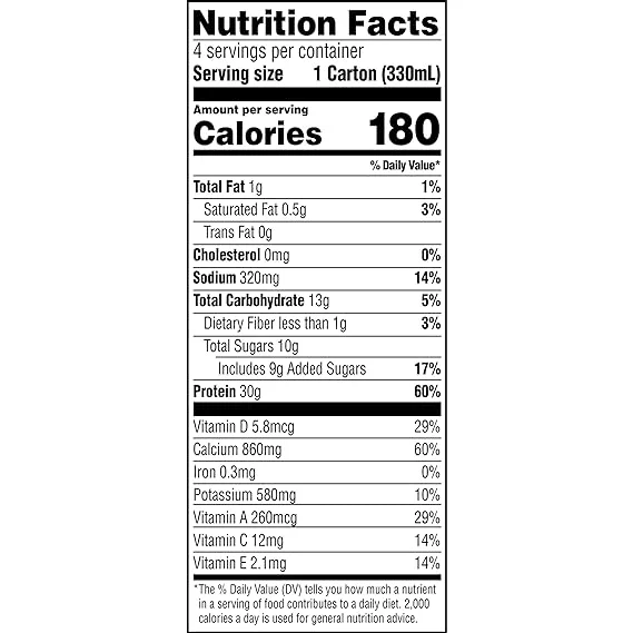 Gatorade Super Shake, Vanilla, 30g Protein, 11.16 Fl oz Carton, Pack of 4