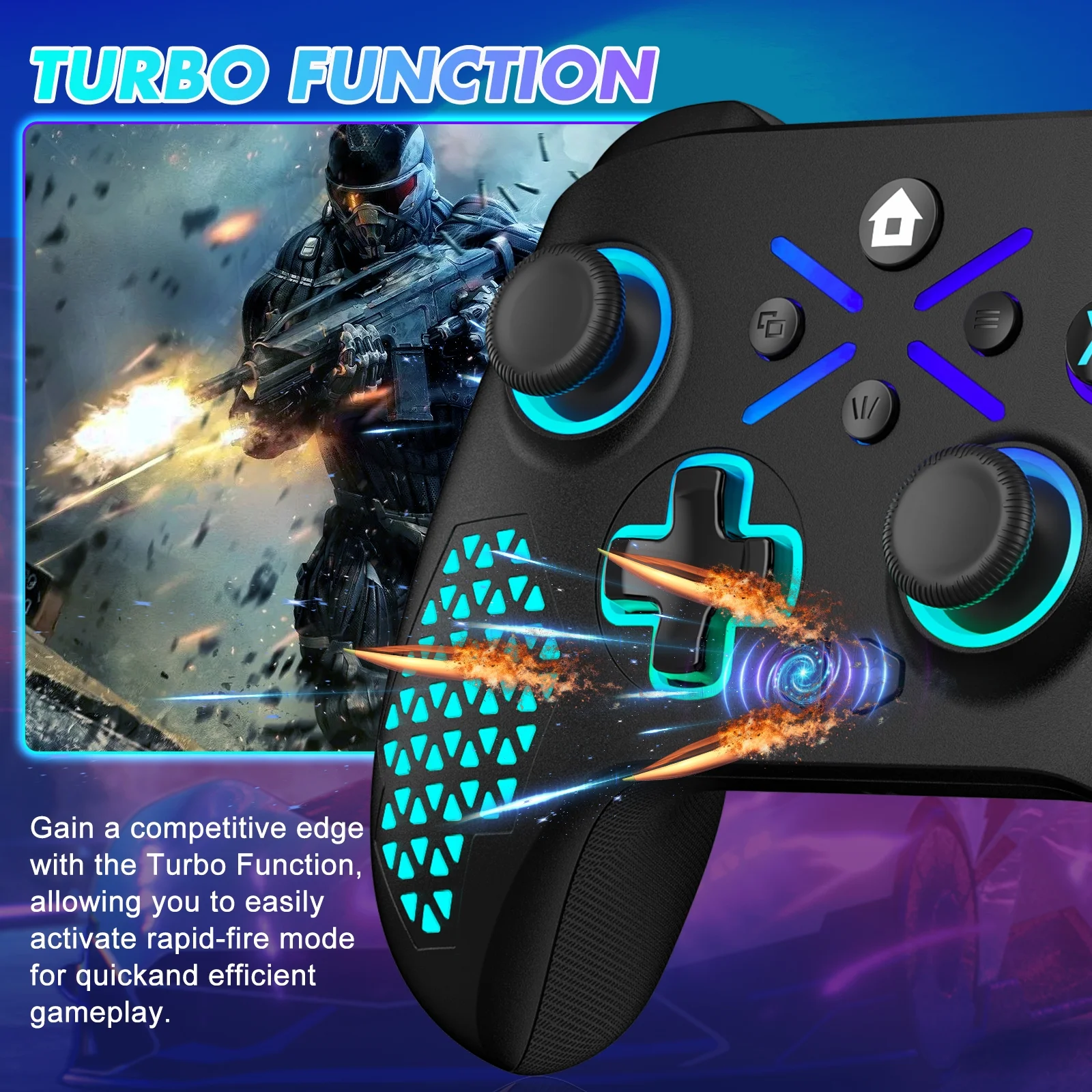 2 Pack Wireless Xbox Controller for Xbox One, with RGB LED Light Compatible with Xbox One, XboxOne X/S, Xbox Series X/S ,Windows PC