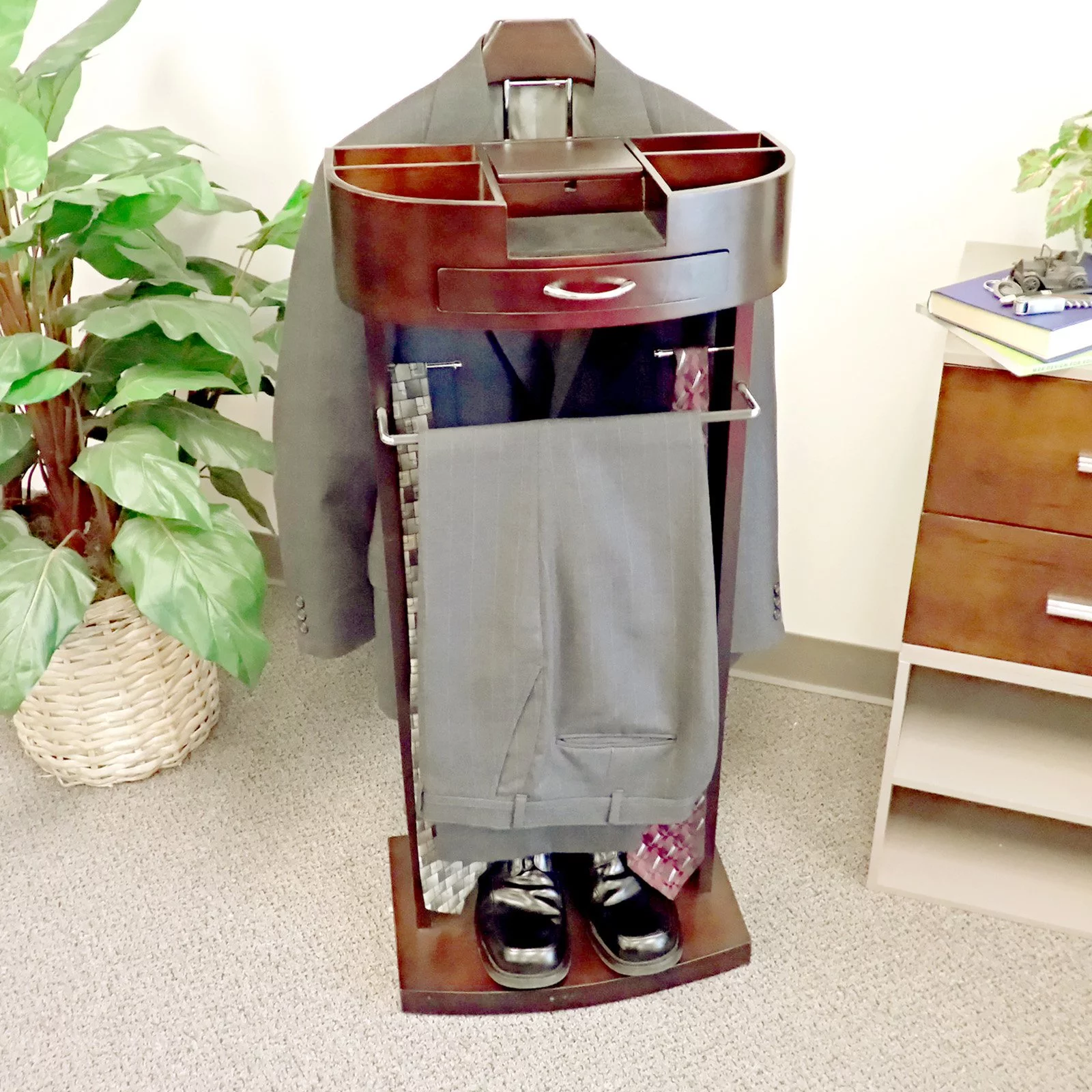 Proman Products Wardrobe Valet w/contour hanger