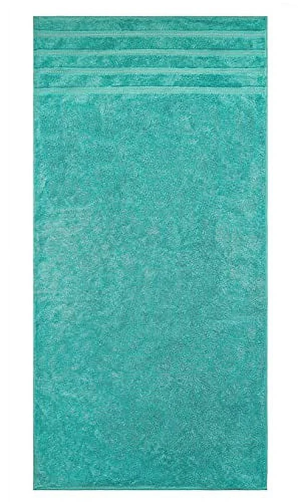 American Soft Linen Luxury Hotel & Spa Quality, Turkish Cotton, 27x54 Inches 4-Piece Bath Towel Set for Maximum Softness & Absorbency, Dry Quickly - Turquoise Blue