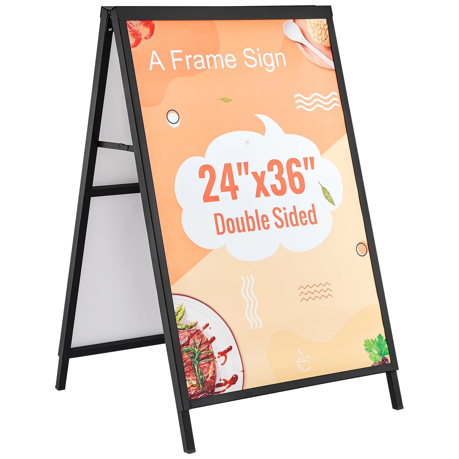SKYSHALO Outdoor A-Frame Sidewalk Sign 24x36 inch Sandwich Board Signs
