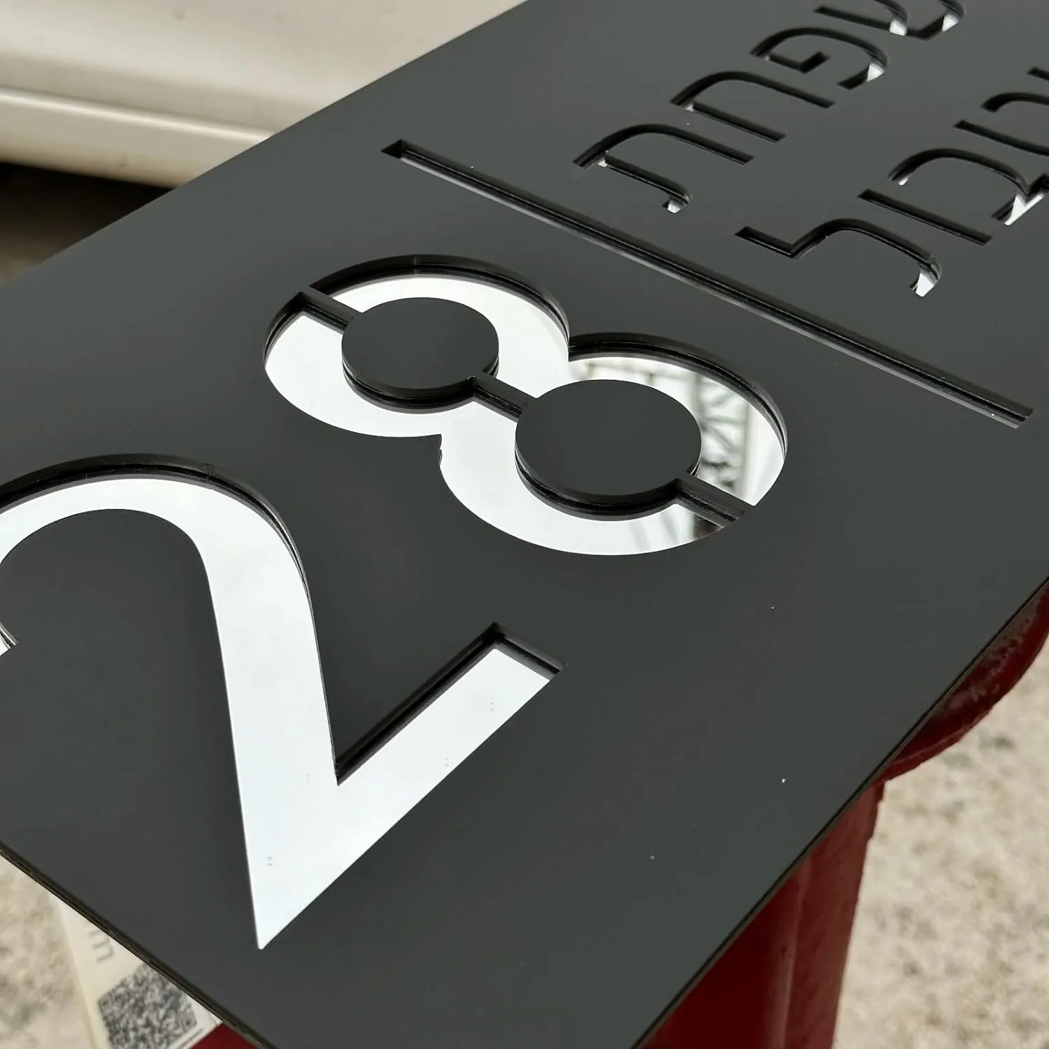 Customized Sign Outdoor House Numbers Plate Personalized House Number Plaque Modern Acrylic Laser Cut 3d Home Number Address Plaques with Street Name for House