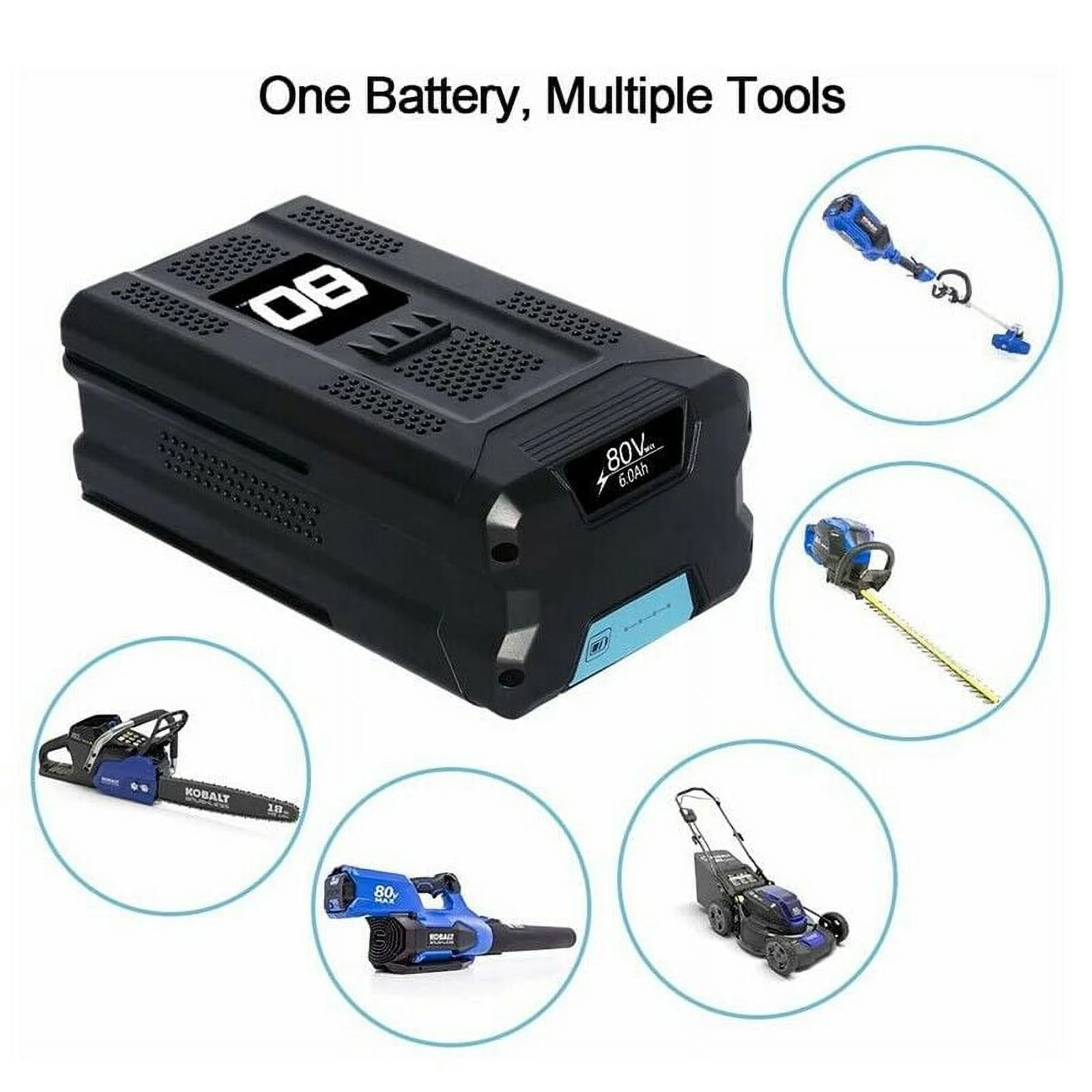For Kobalt 80V 6.0Ah Battery Li-ion Replacement KB2580-06 Power Tools US
