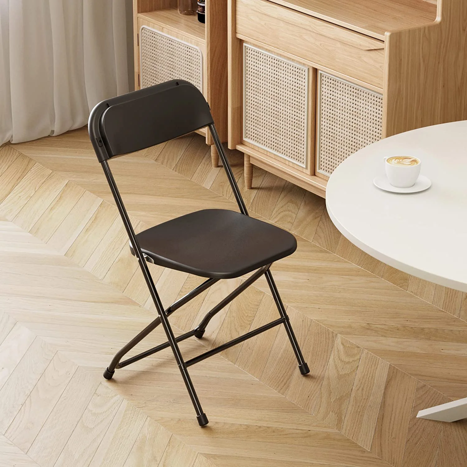 DSZBNUIO ZXCERT 10 Pack Plastic ZXCERT  300lb Capacity  Portable Commercial Chair with Steel Frame for Home Office Wedding Party Indoor Outdoor Events  Stackable  ZXCERT