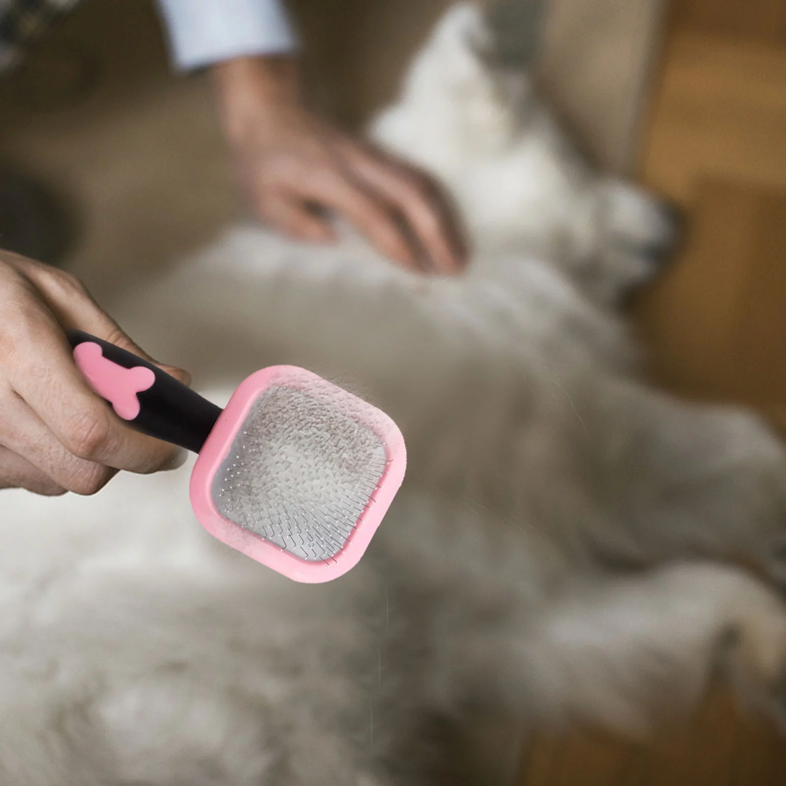 FHKOEGHS Dog Hair Remover Vacuum Cat And Dog Bath Brush Exfoliating Massage Soft Hair Wet And Dry With Dog Shampoo Bath Brush Hair Deep Cleaning Pointed Brush