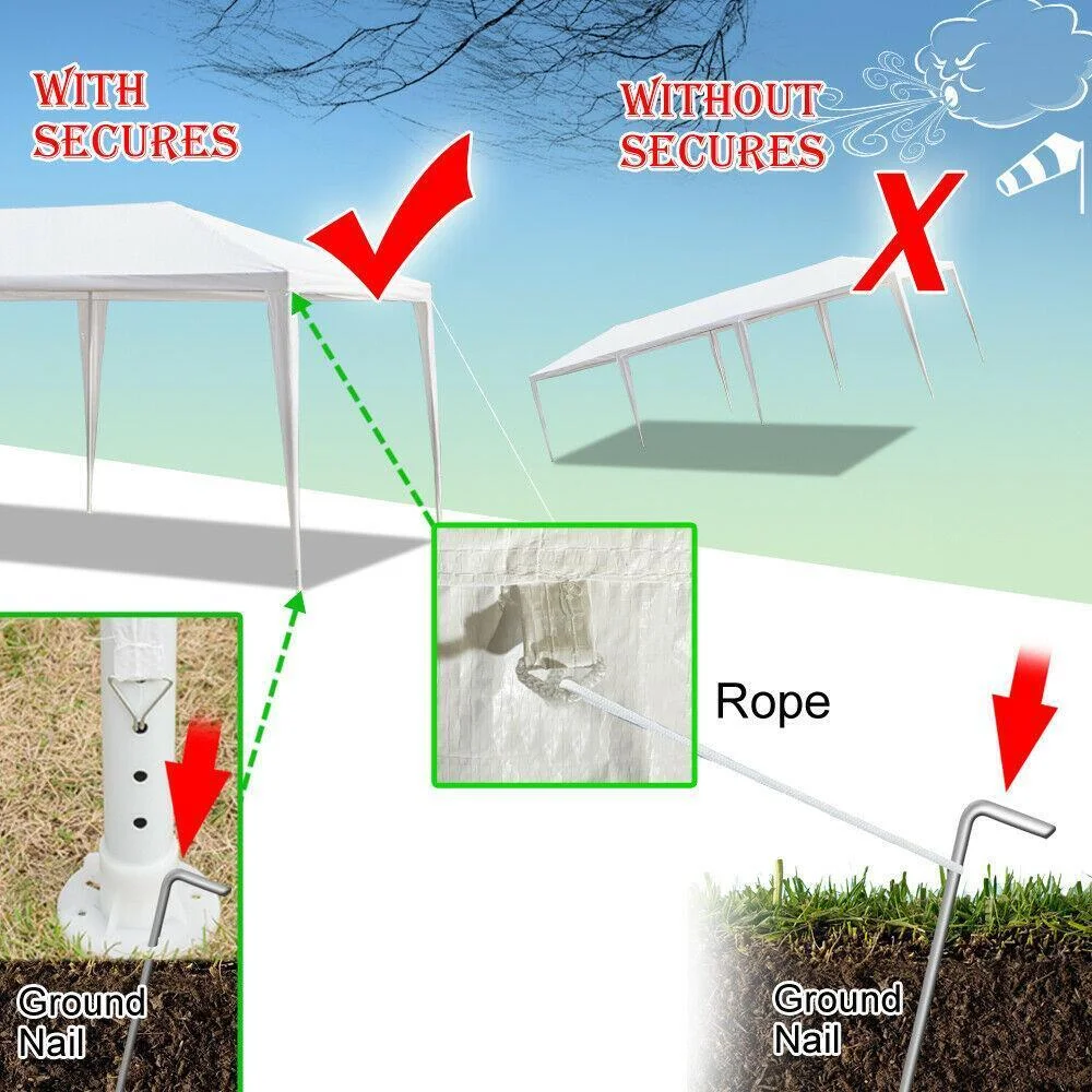 10'x30'/20'/10' Party Wedding Patio Tent Canopy Heavy Duty Gazebo Pavilion Event