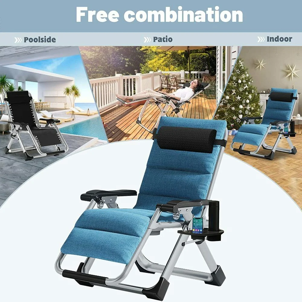 Zero Gravity Chair Folding Recliner Patio Lounge Beach Lawn pool Chair Outdoor