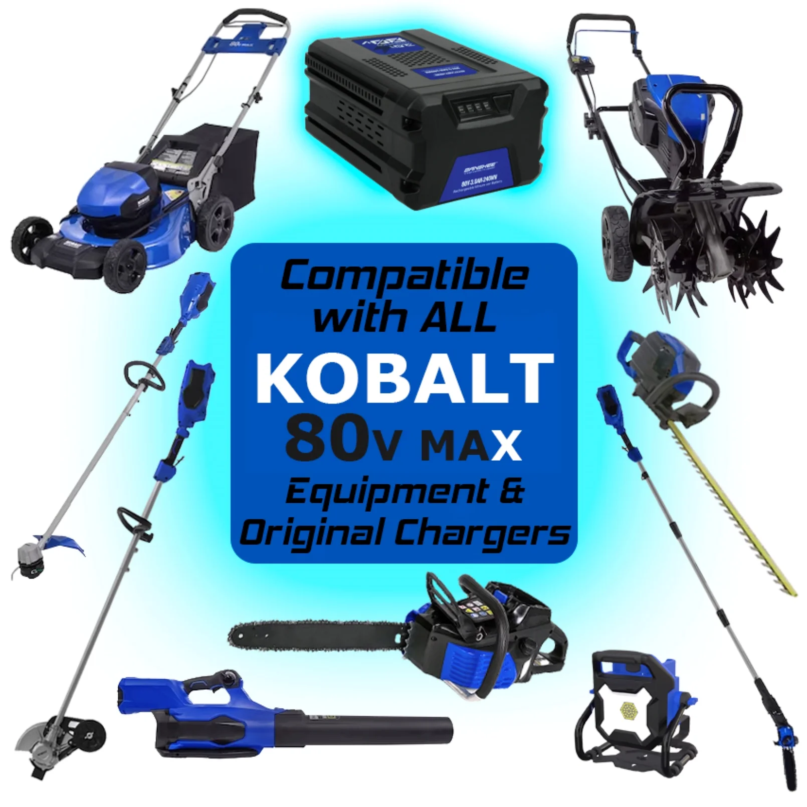 3.0 Ah High Capacity Lithium Battery Replacement, Compatible With Kobalt 80V Max: KB2580-06, KB580-06, KB680-06, KB280-06