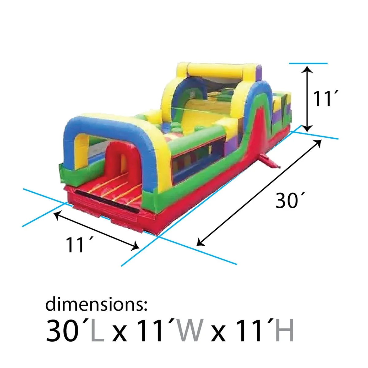 TentandTable Commercial Inflatable Obstacle Course, Retro