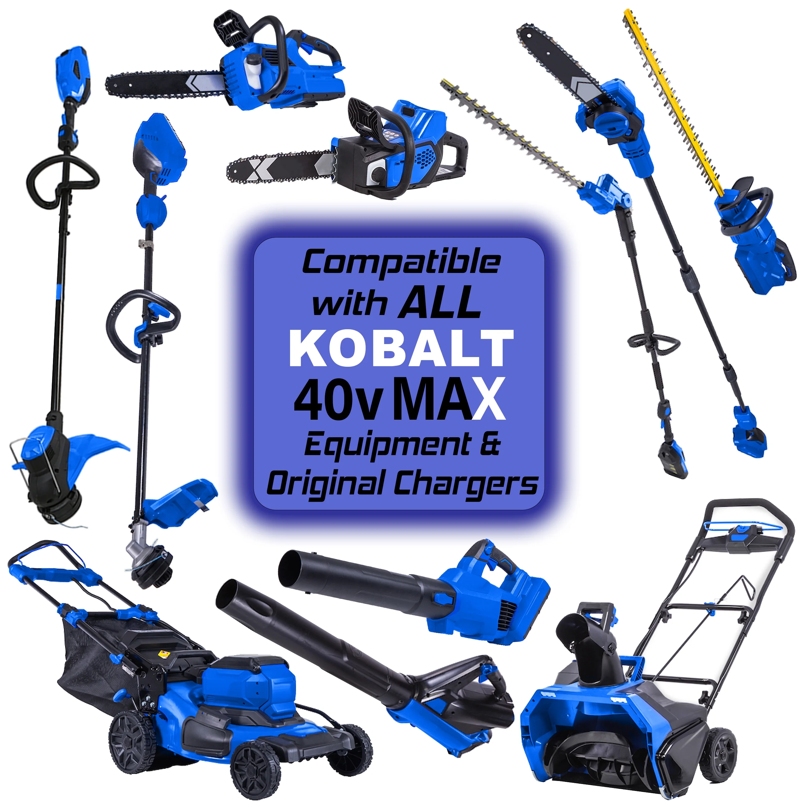 Banshee 60 volt Batteries Compatible with Kobalt 40V Max 6.0Ah Li-ion Batteries KB2540C-06 x2
