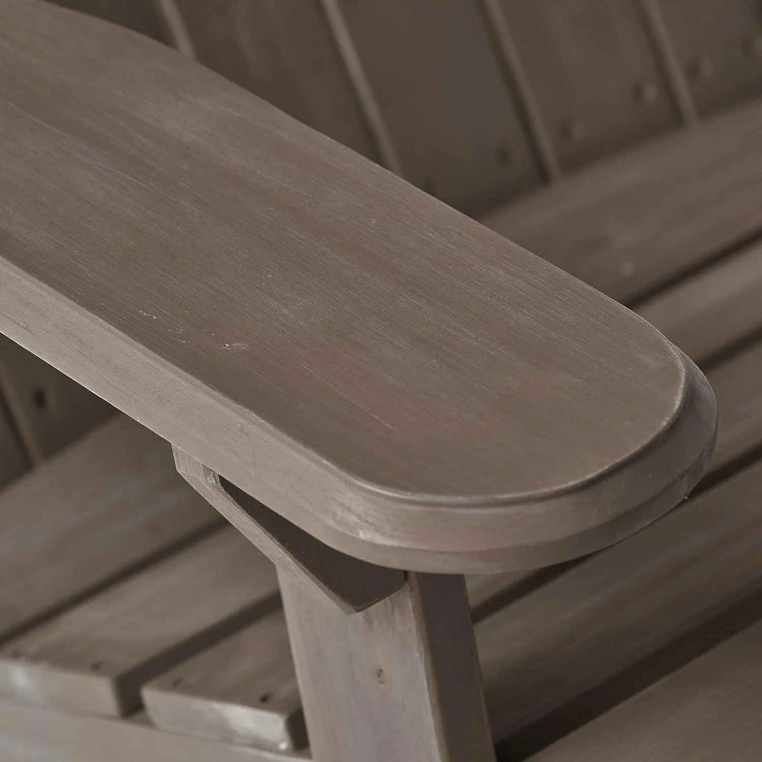 Christopher Home Milan Outdoor Rustic Acacia Wood Folding Adirondack Chair, Gray