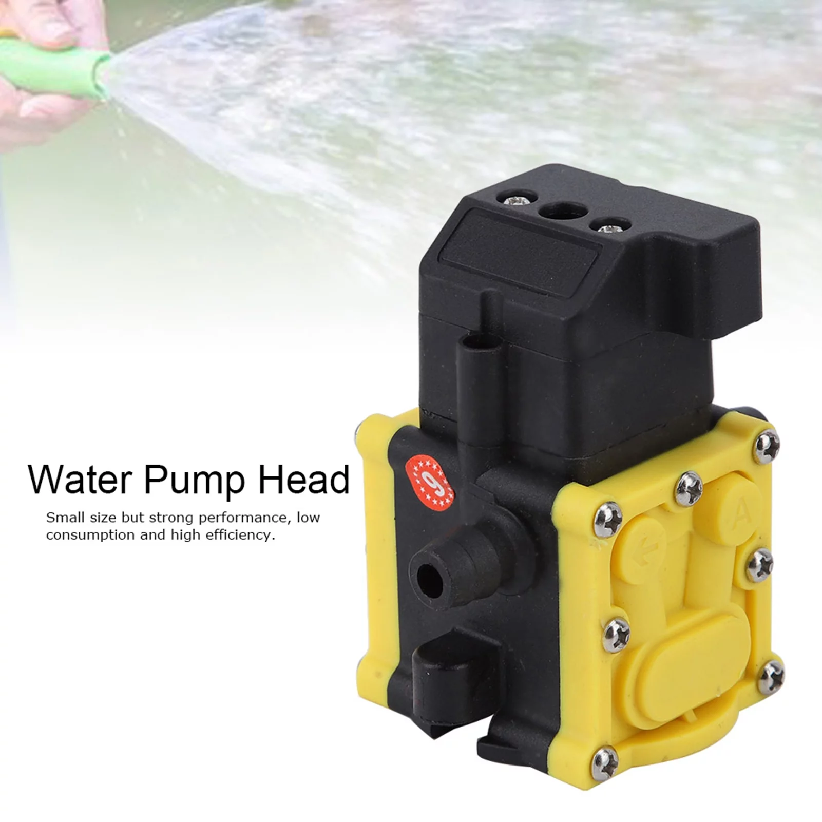 YUMILI Water Pump Electric Sprayer,Garden Selfpriming Pump Accessories Diaphragm Pressure Pump Head 12V