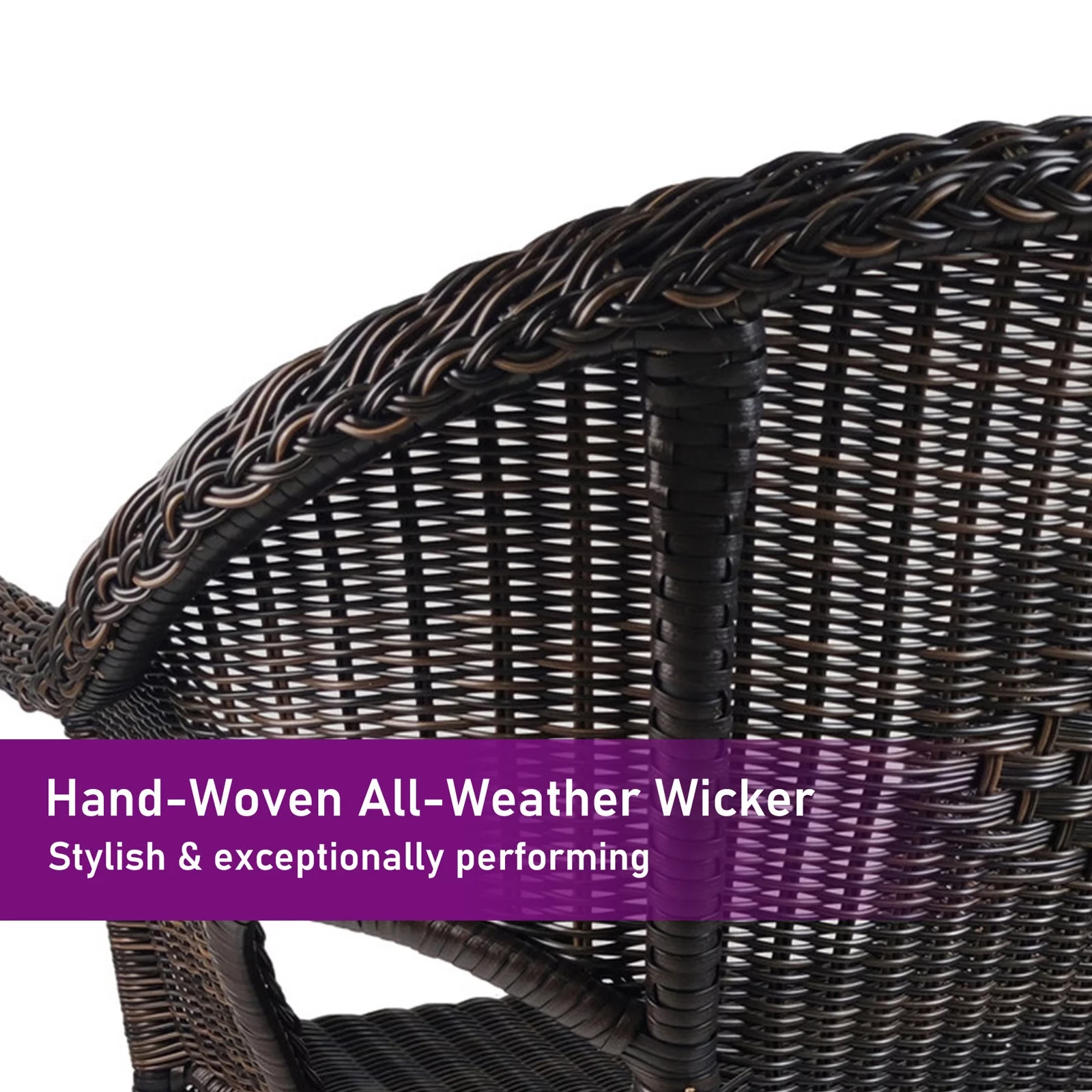 Dubbin Outdoor Wicker Stacking Dining Chair Rattan Indoor-Outdoor Restaurant Chair