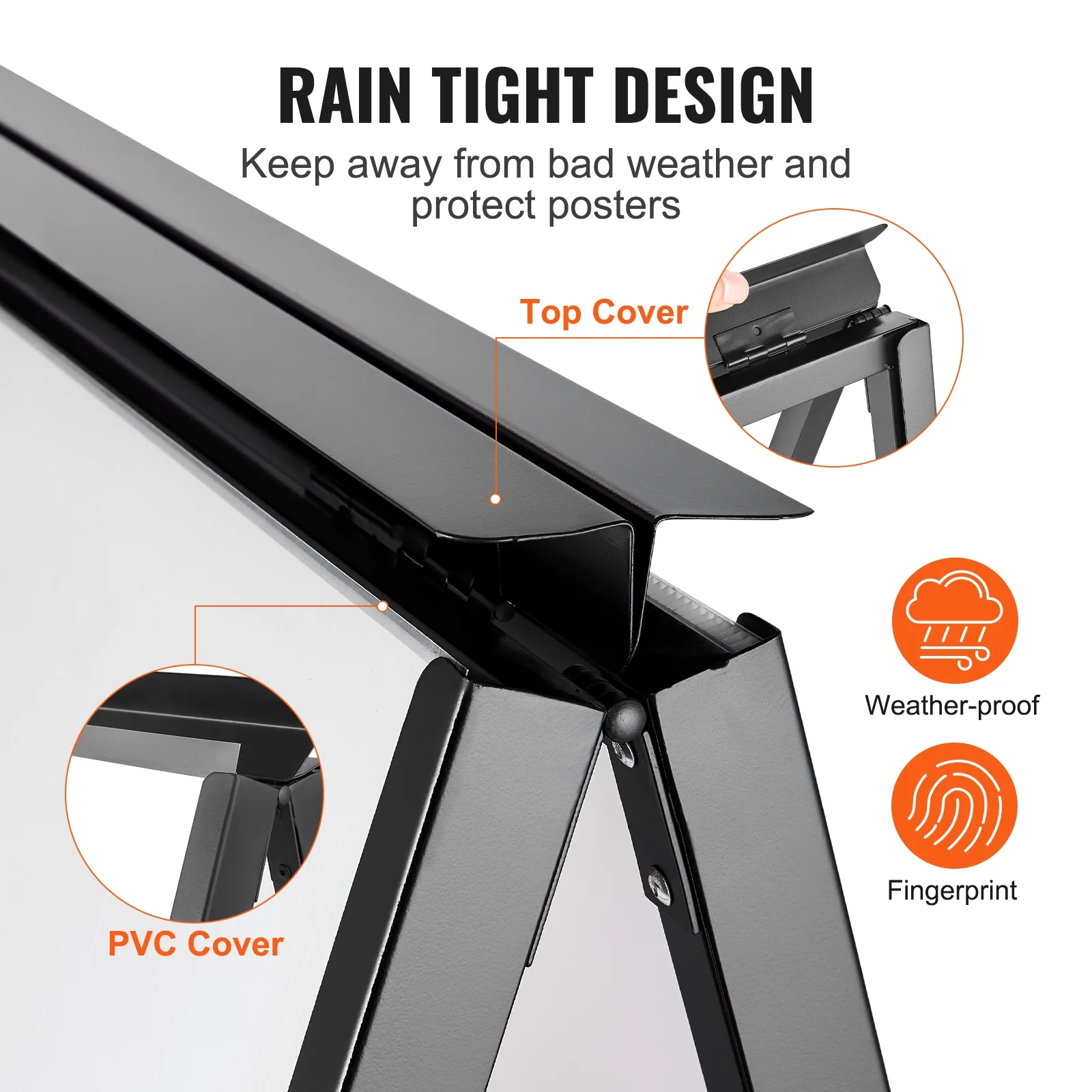 SKYSHALO Outdoor A-Frame Sidewalk Sign 24x36 inch Sandwich Board Signs