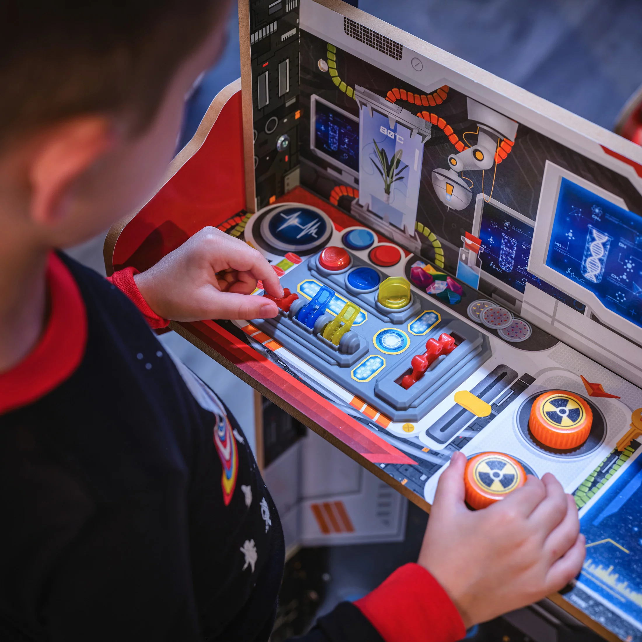 Ultimate Spaceship Wooden Pretend Play Set, Lights, Sounds & Space Projector – Ages 4+