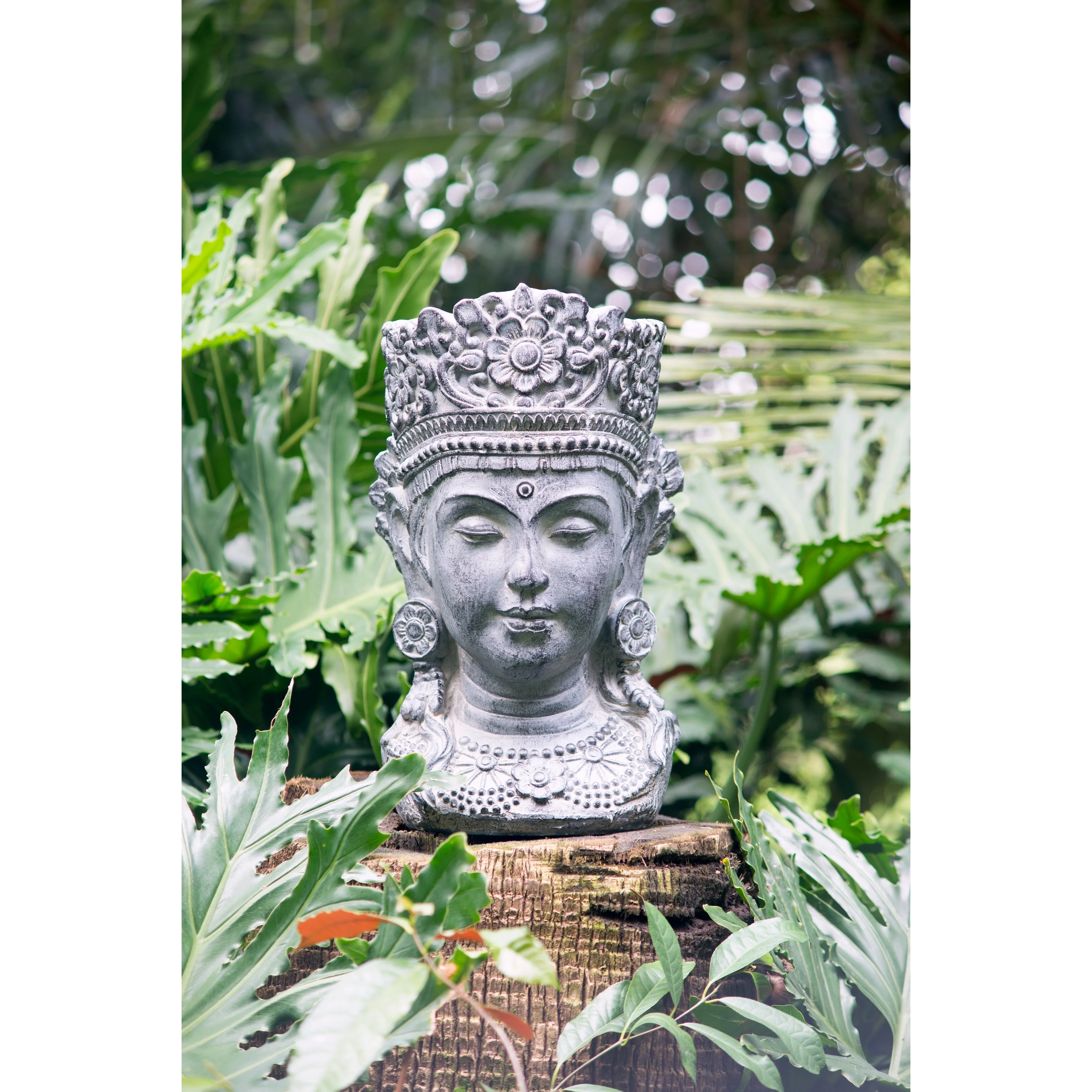 Seasonal Abode A&B Home Buddha Head Magnesium Planter