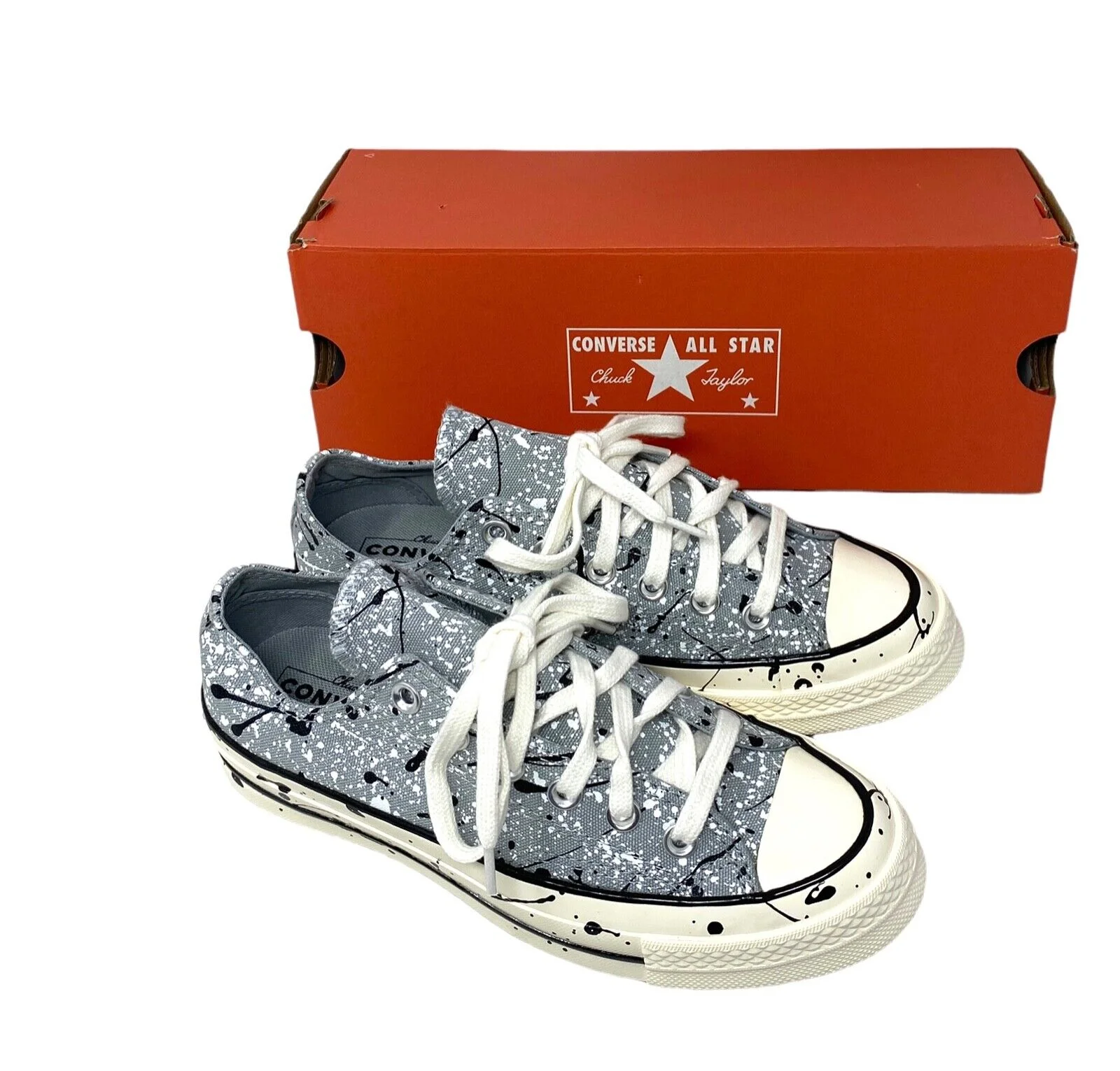 Converse Chuck 70 Sneakers Low Top Ash Stone Black Shoes Canvas A01172C