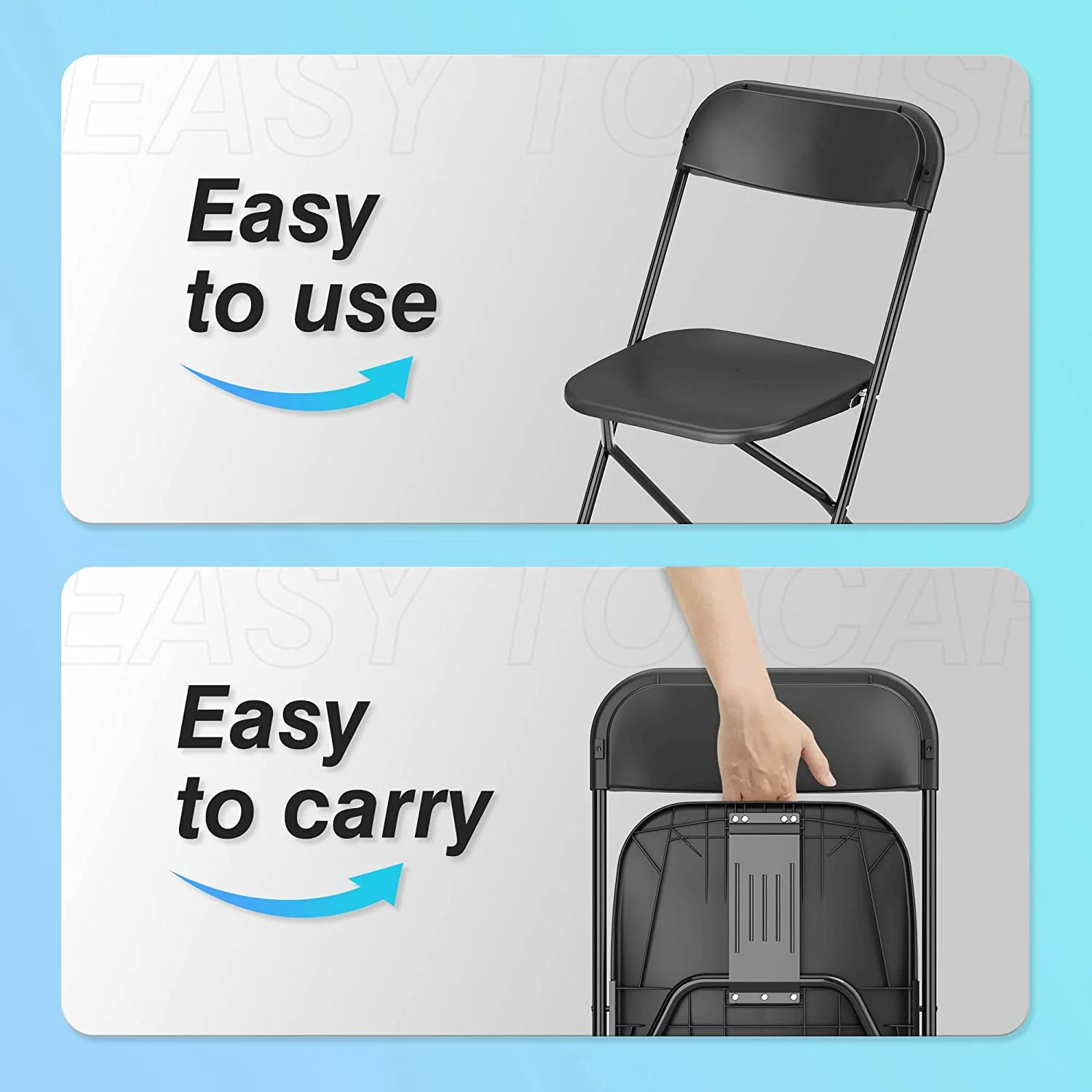 DSZBNUIO ZXCERT 10 Pack Plastic ZXCERT  300lb Capacity  Portable Commercial Chair with Steel Frame for Home Office Wedding Party Indoor Outdoor Events  Stackable  ZXCERT