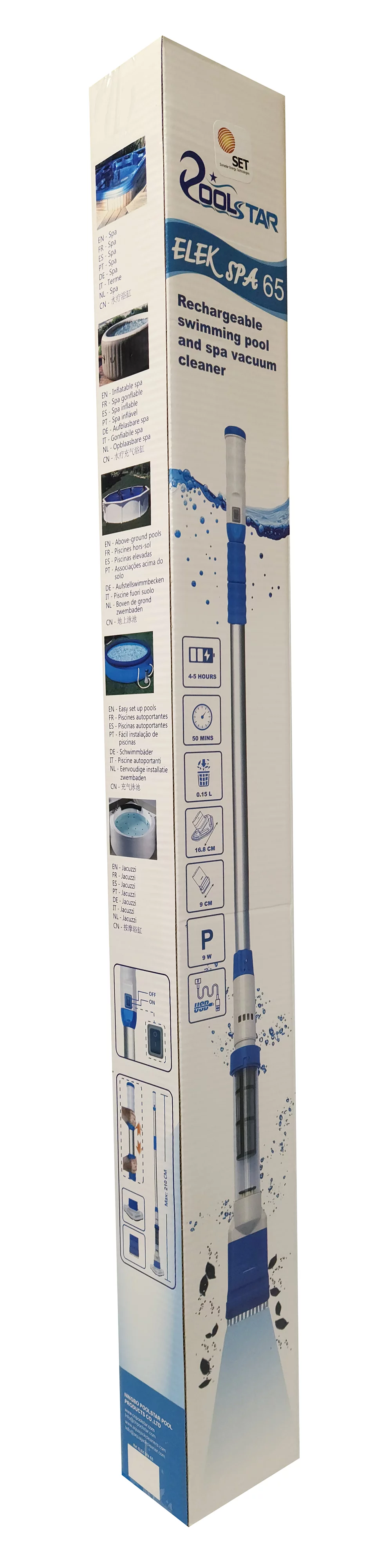 ElekSpa 65 Hand-Held Rechargeable Battery Vacuum Cleaner for Spa & Small Pools