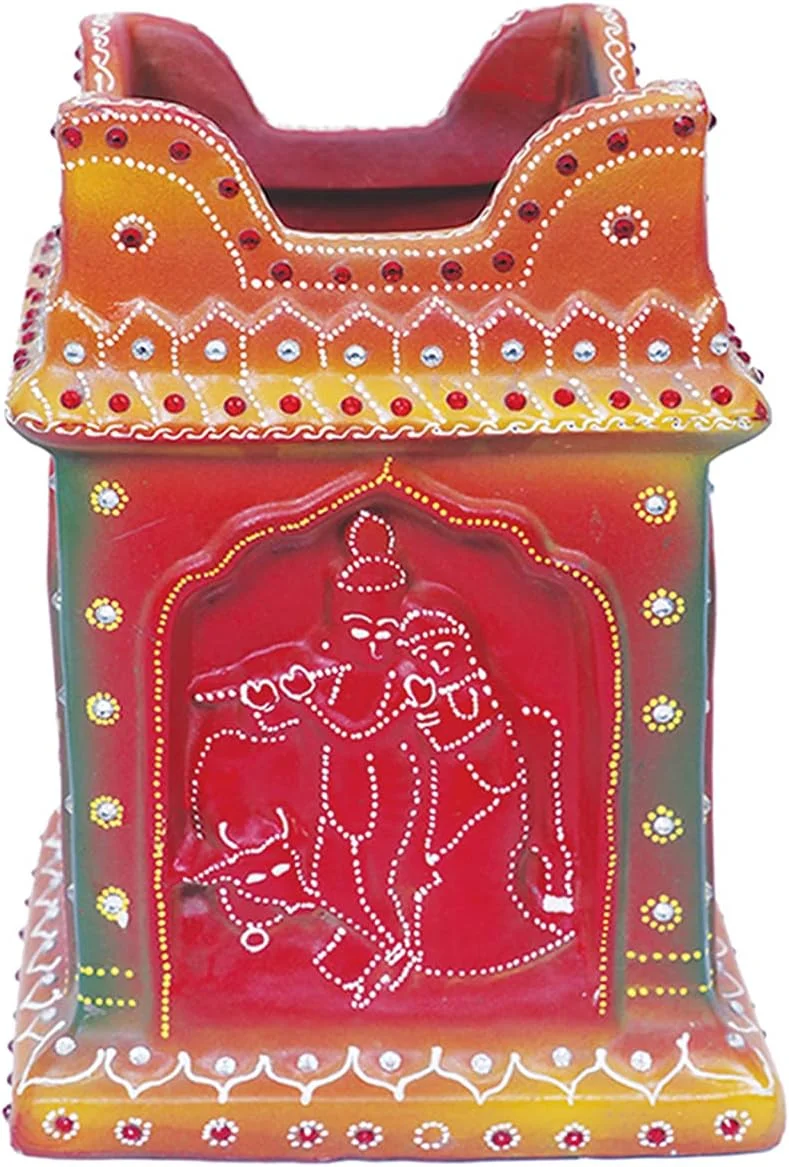 Basil Decorated Terracotta Pot, 10 Inch, Indoor/Outdoor Gardening, Meaningful Inspiration, Beautiful Designs, Made in India