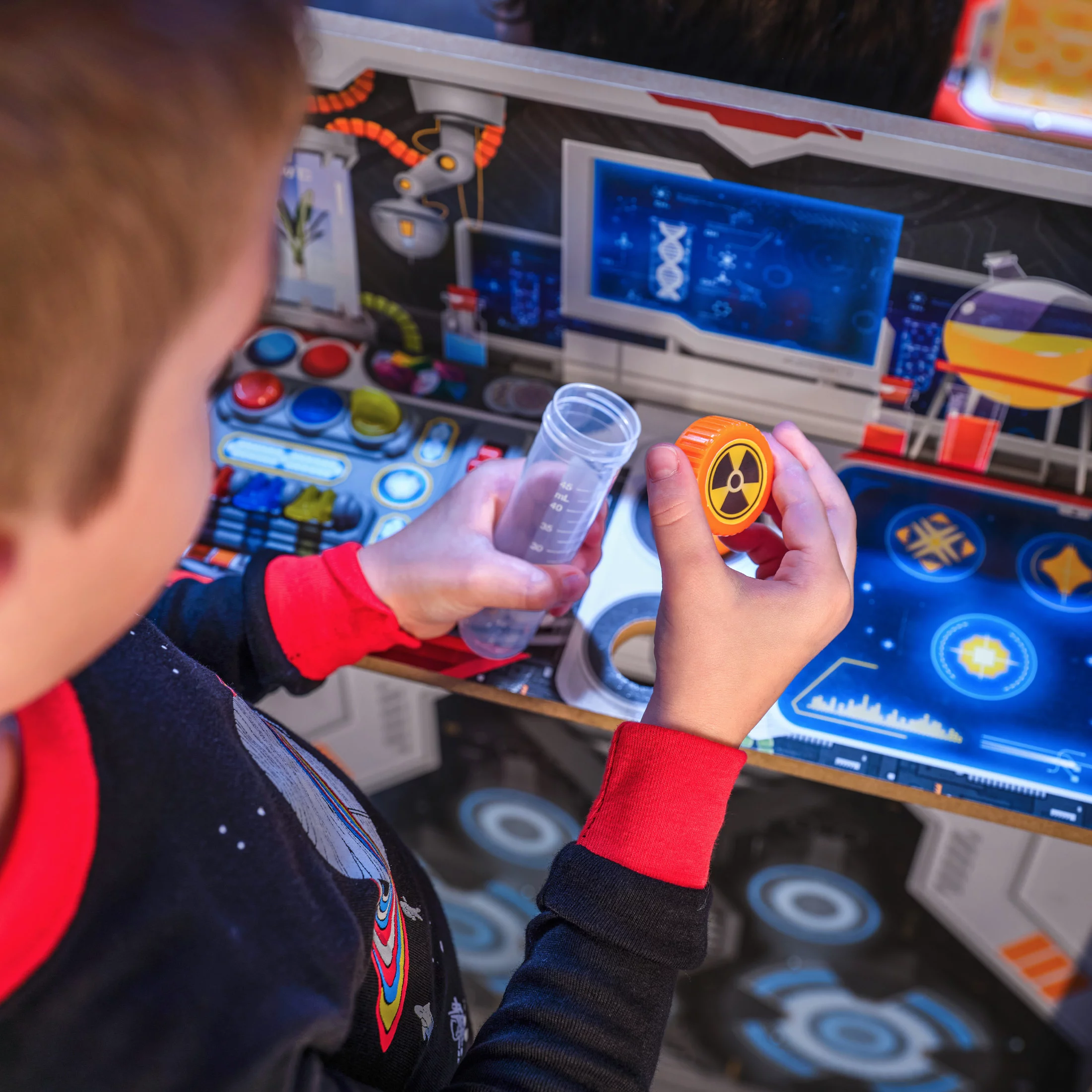 Ultimate Spaceship Wooden Pretend Play Set, Lights, Sounds & Space Projector – Ages 4+