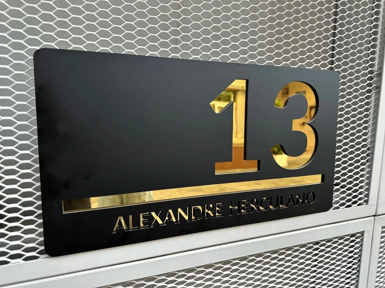 Customized Sign Outdoor House Numbers Plate Personalized House Number Plaque Modern Acrylic Laser Cut 3d Home Number Address Plaques with Street Name for House