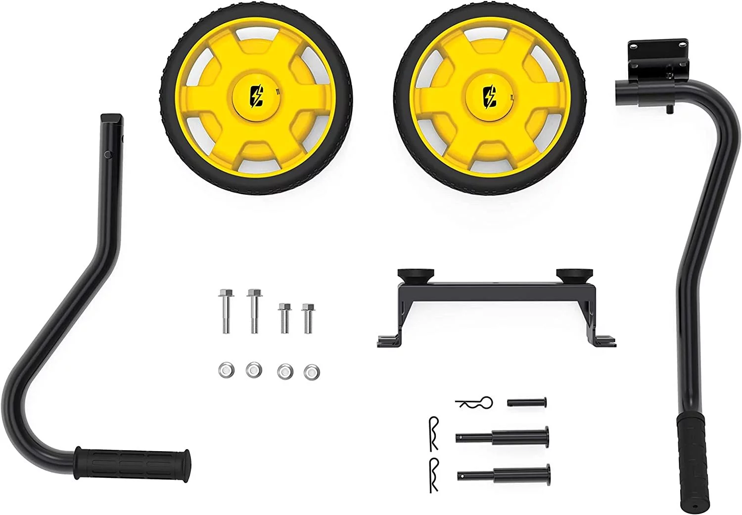 Champion Power Equipment 40065 Wheel Kit with Folding Handle and Never Flat Tires, for 2800-4750-Watt Generators, Black