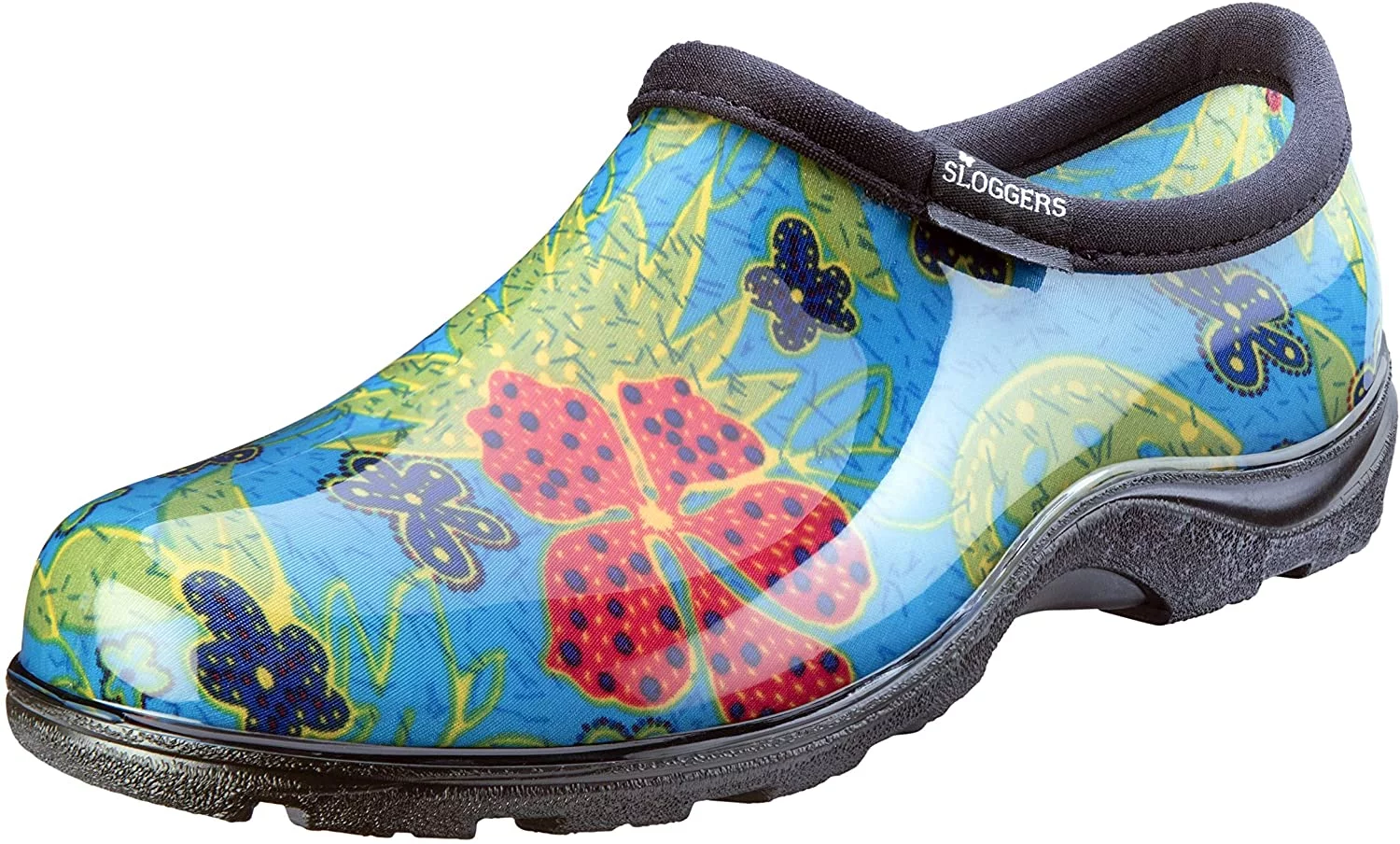 Sloggers Women's Waterproof Rain and Garden Shoe with Comfort Insole, Midsummer Blue, Size 10, Style 5102BL10